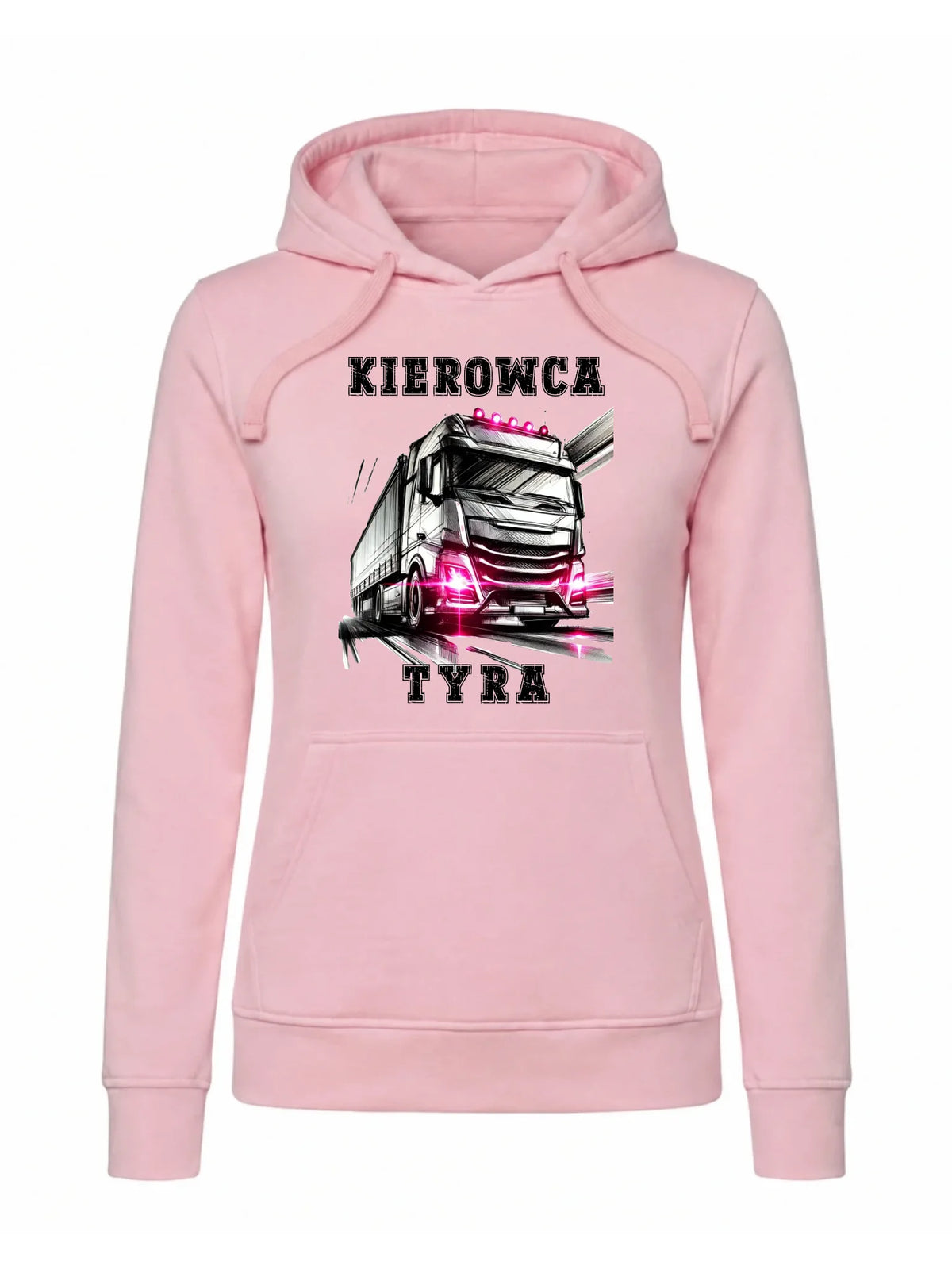 Bluza damska z kapturem dla kierowcy ciężarówki - Kierowca tyra ZKT15