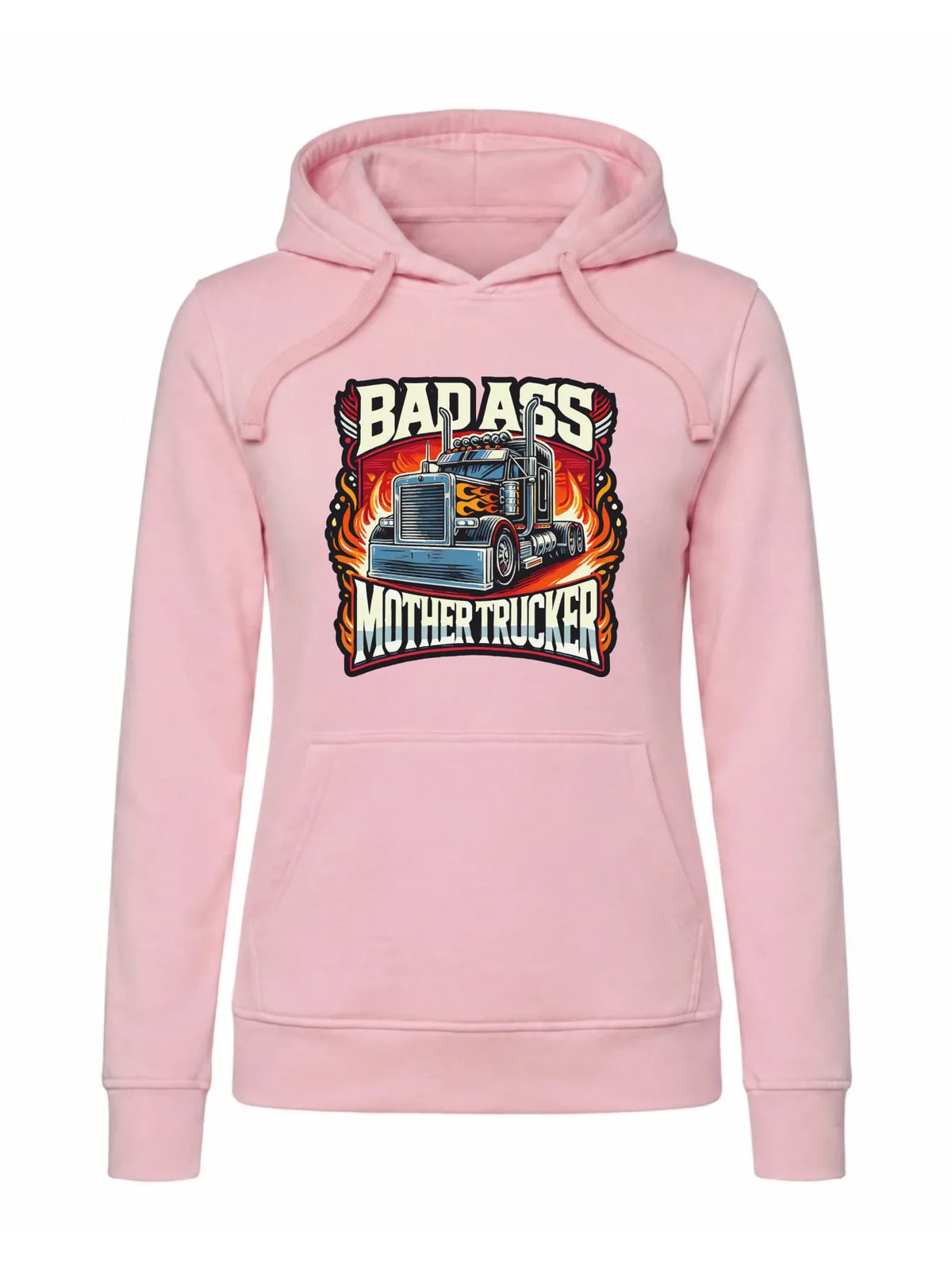 Bluza damska z kapturem dla kierowcy tira - Badass Mother Trucker ZKT04