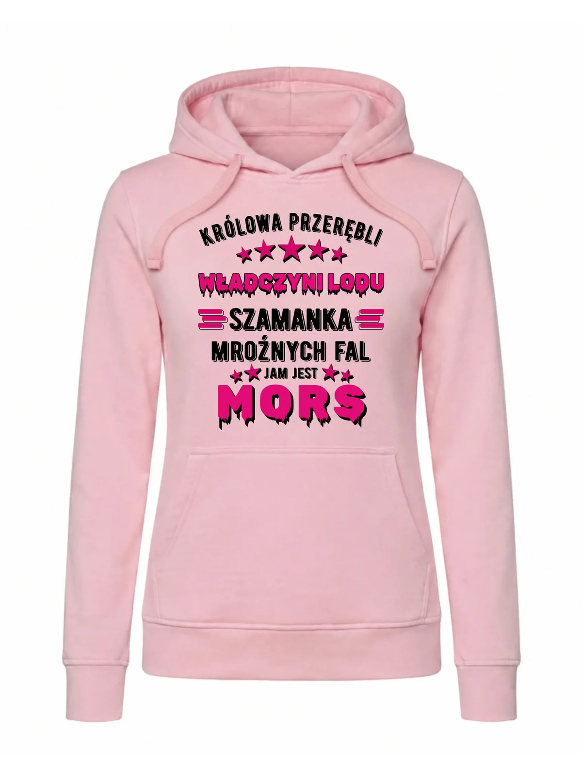 Bluza damska z kapturem - prezent dla morsa - Królowa przerębli Jam jest mors HM17