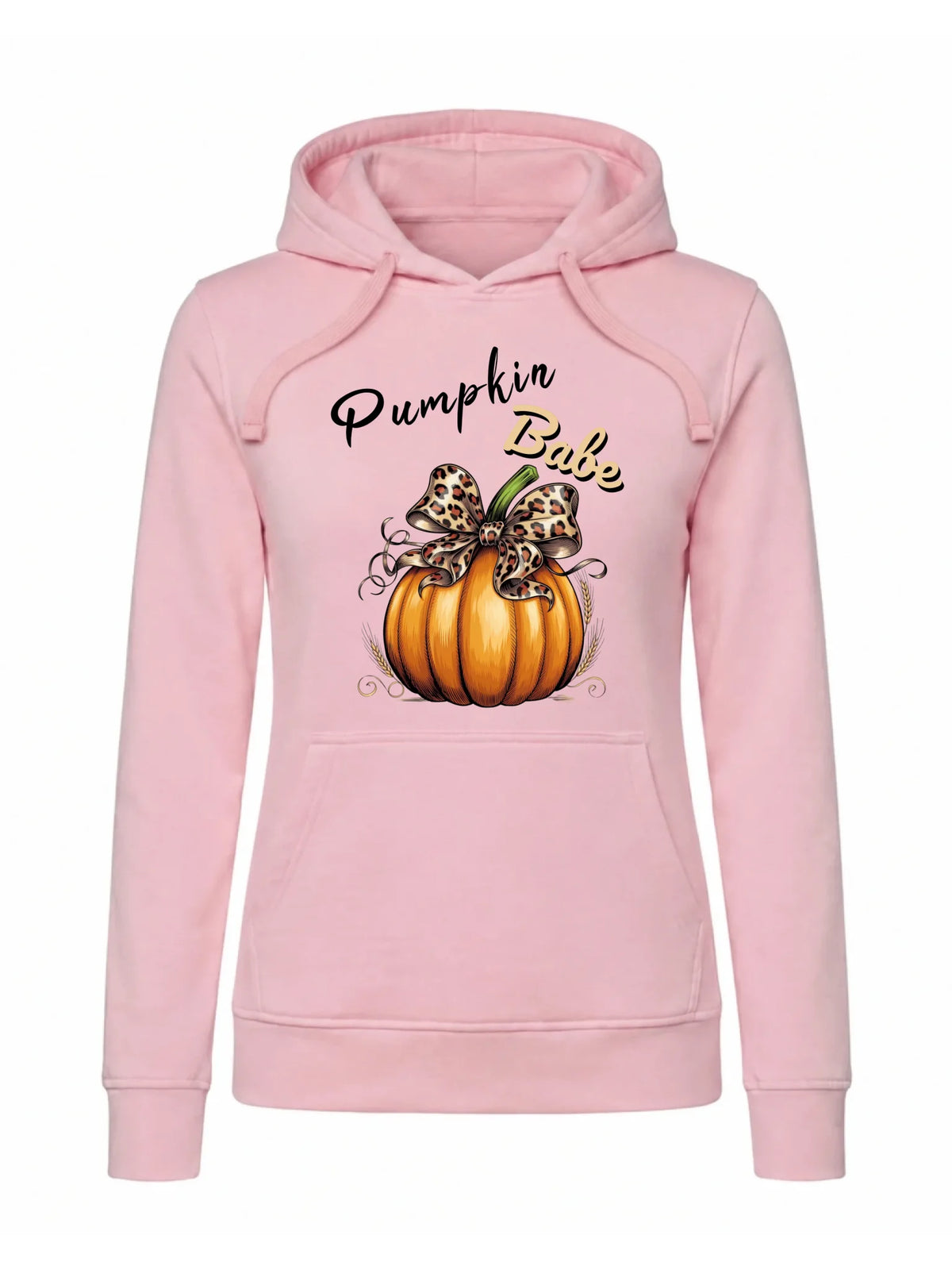 Bluza damska z kapturem jesienna - Pumpkin Babe - dla miłośniczki dyni JS33