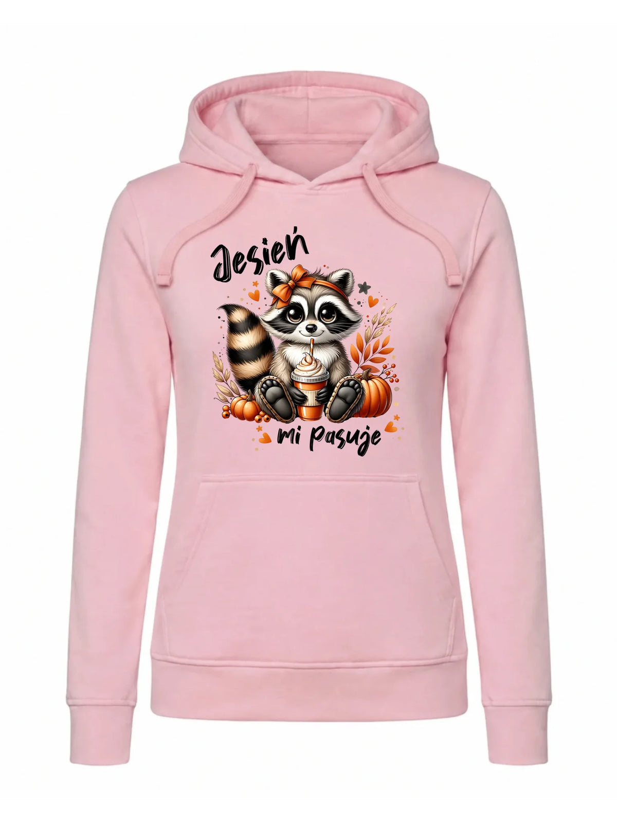Bluza damska z kapturem jesienna - Jesień mi pasuje JS25
