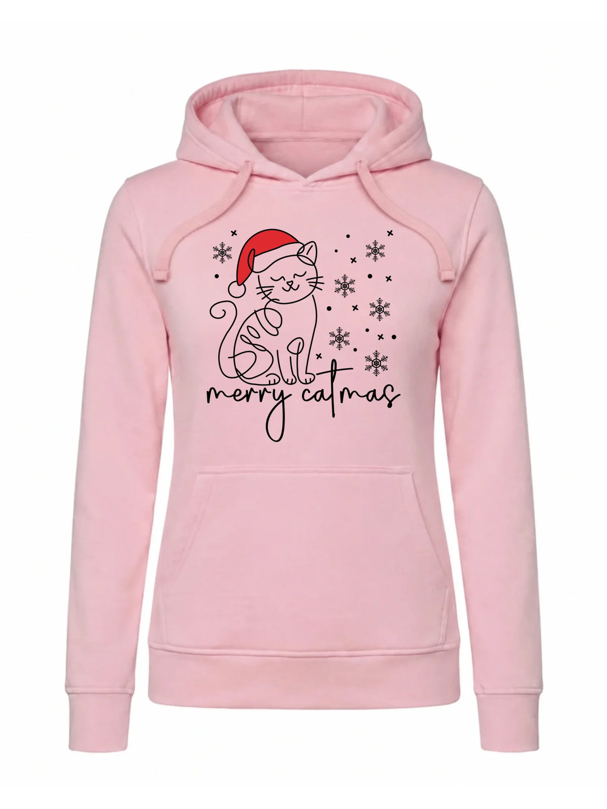 Bluza damska z kapturem świąteczna - prezent dla kociary - Merry catmas BN151