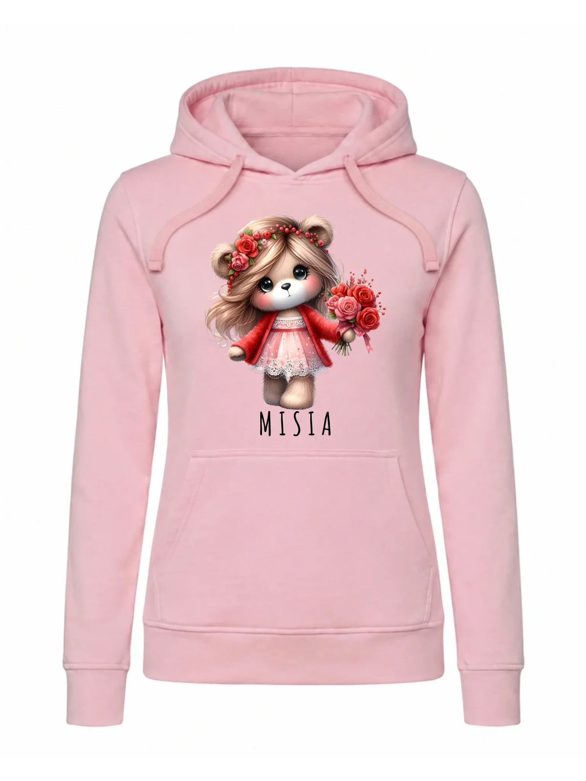 Bluza damska z kapturem - Misia W35