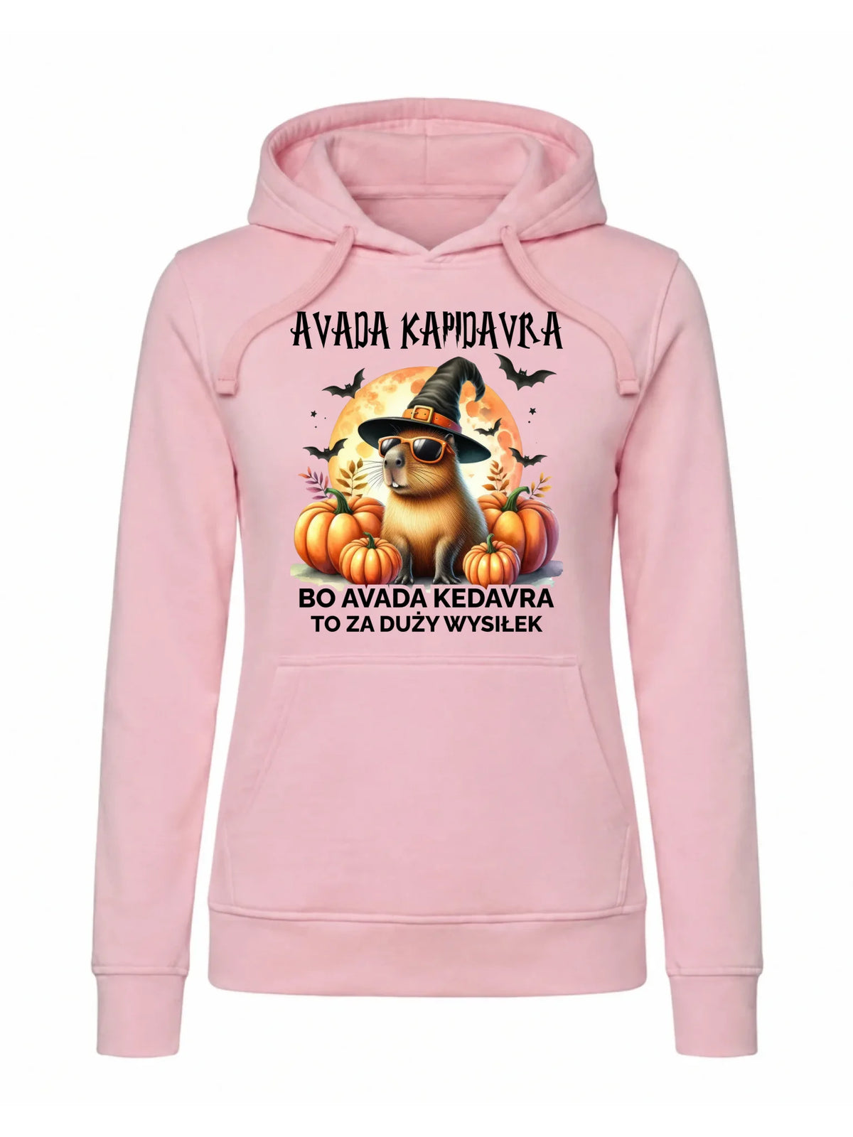 Bluza damska z kapturem halloweenowa - Kapibara - Avada Kapidavra HL21
