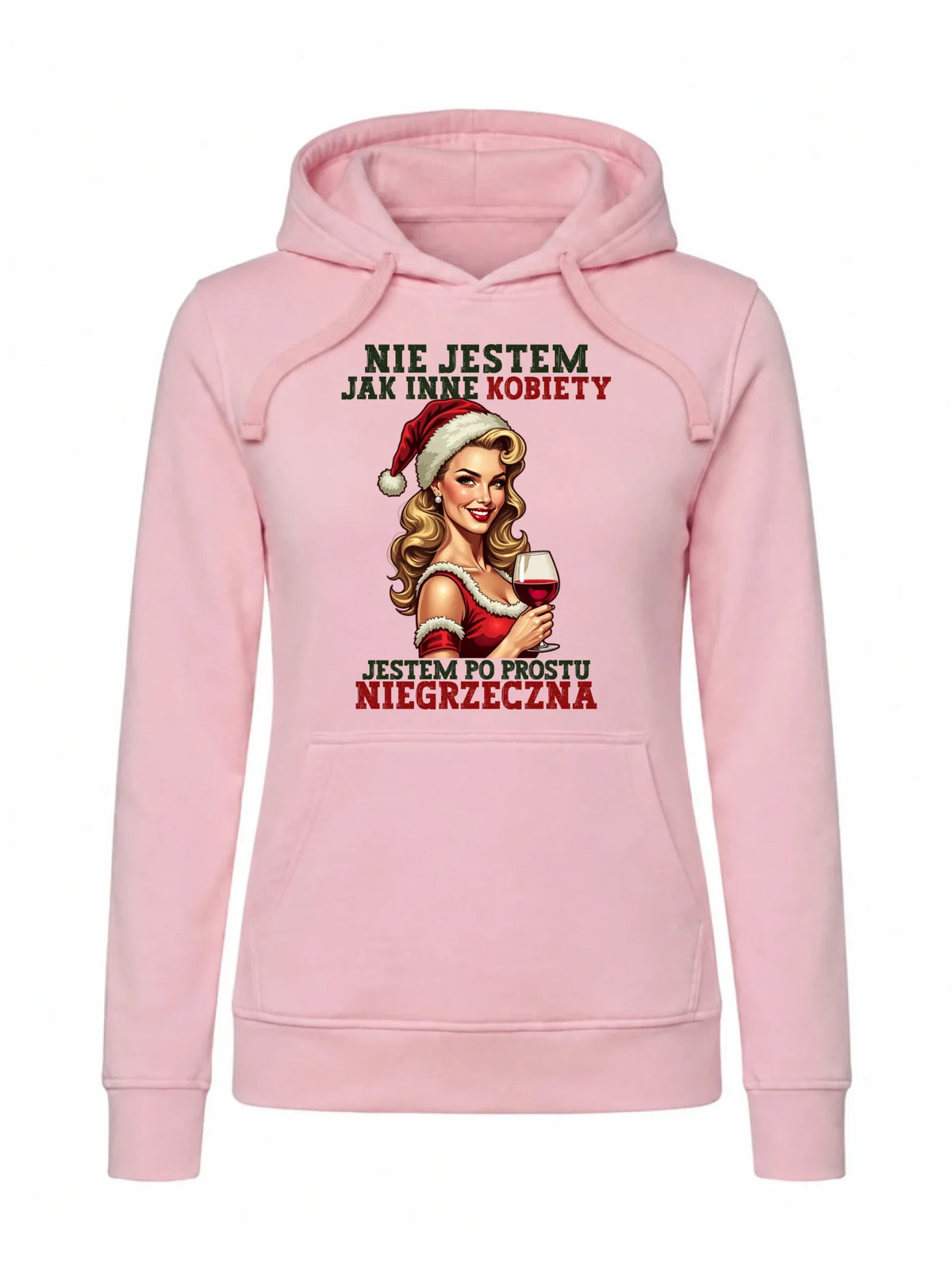 Bluza damska z kapturem świąteczna - prezent dla niej - Nie jestem jak inne kobiety BN03