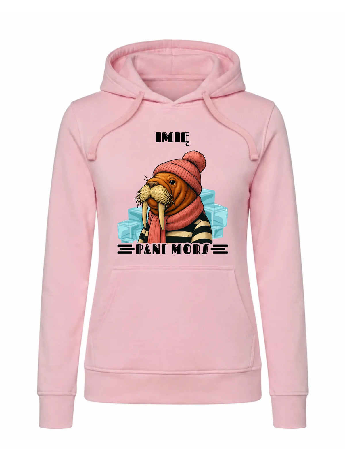 Bluza damska z kapturem - prezent dla morsa - Pani Mors - personalizowana HM16