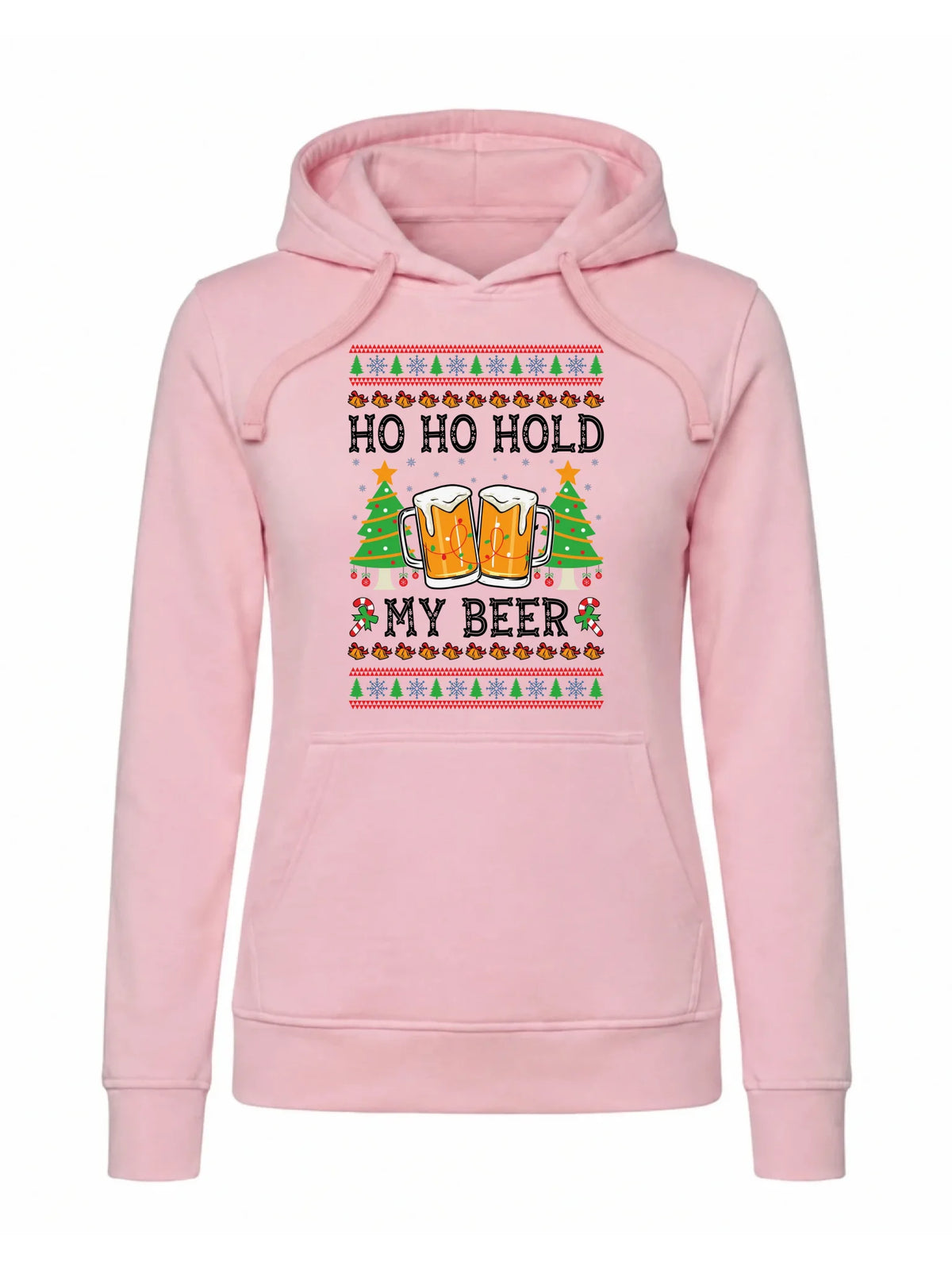 Bluza damska z kapturem świąteczna - Ho ho hold my beer BN131