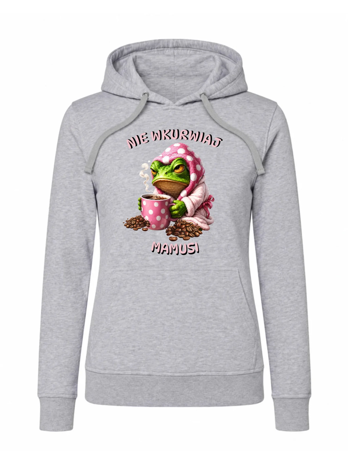 Bluza z kapturem dla mamy - Nie wku*wiaj mamusi - bez cenzury DM49
