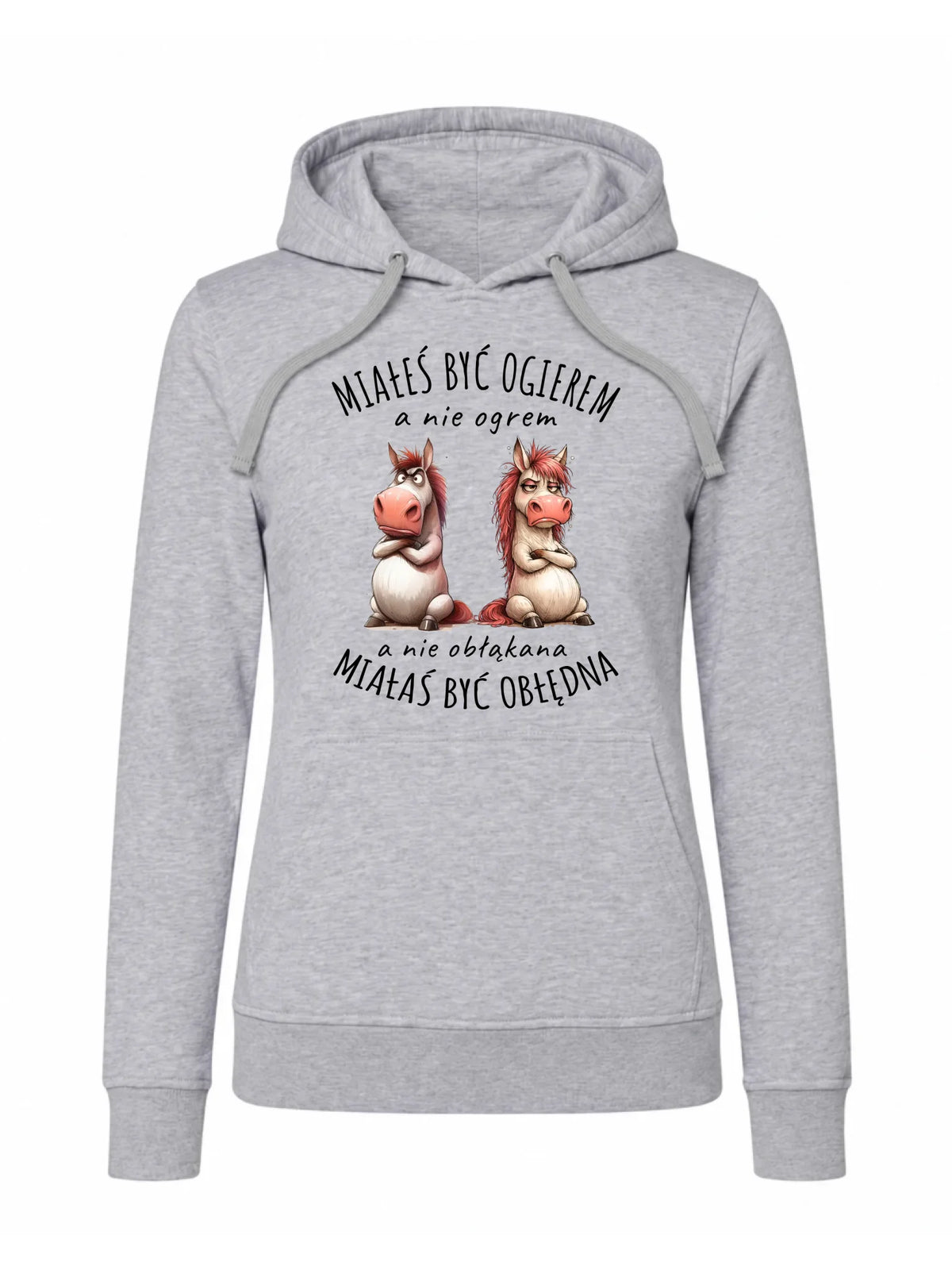 Bluza damska z kapturem - Ogier & Obłędna - śmieszna W85