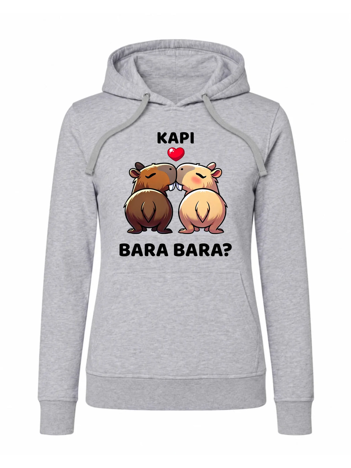 Bluza damska z kapturem - Kapibara bara bara W86