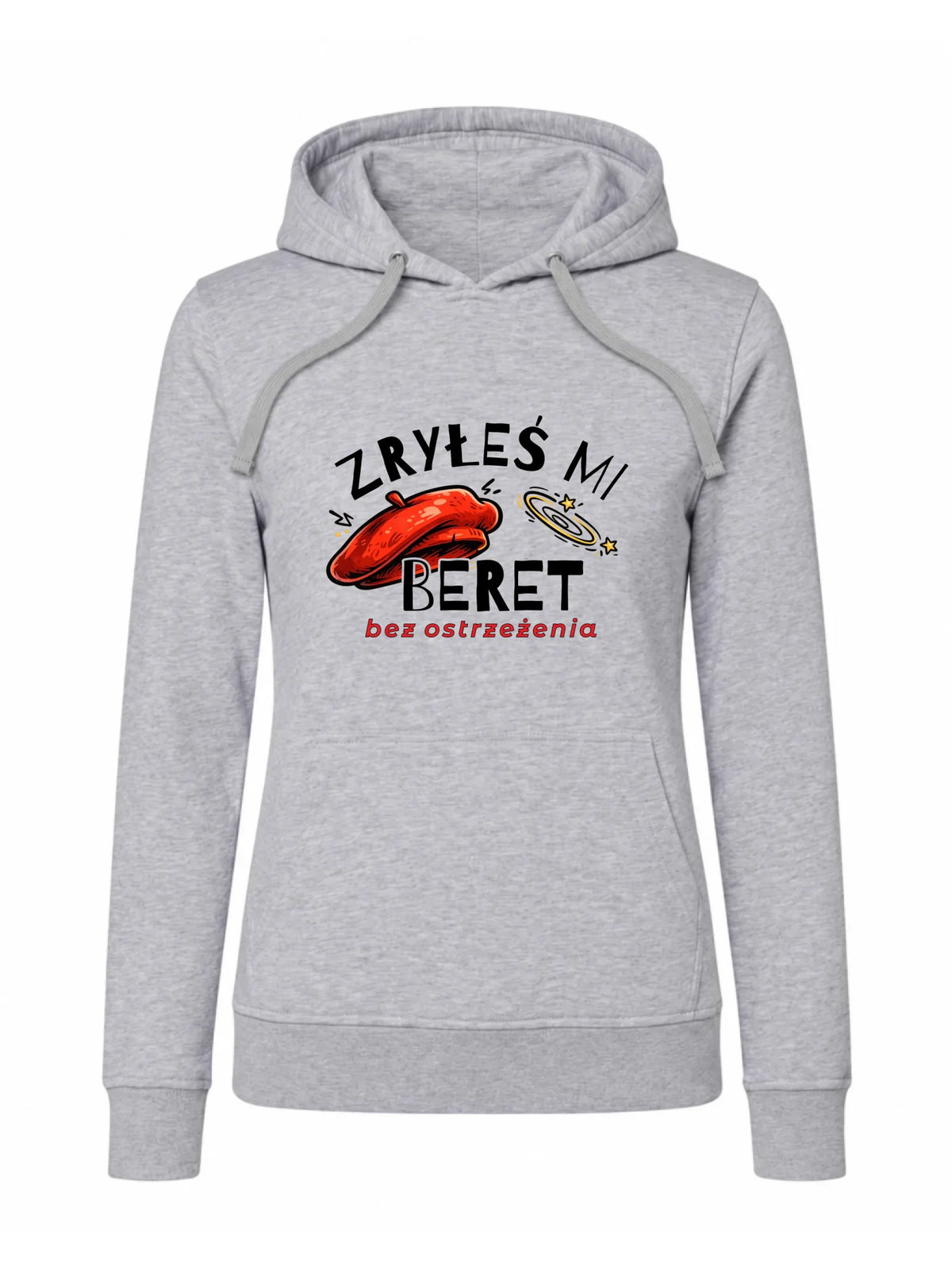 Bluza damska z kapturem - Zryłeś mi beret DZ35