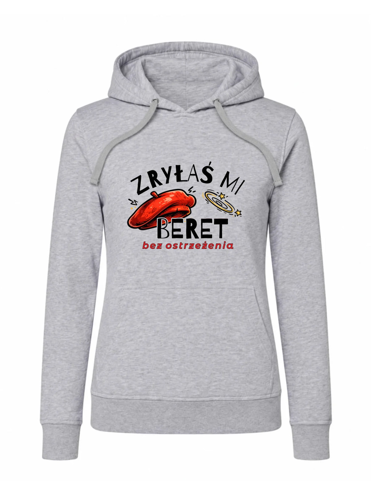 Bluza damska z kapturem - Zryłaś mi beret DZ34