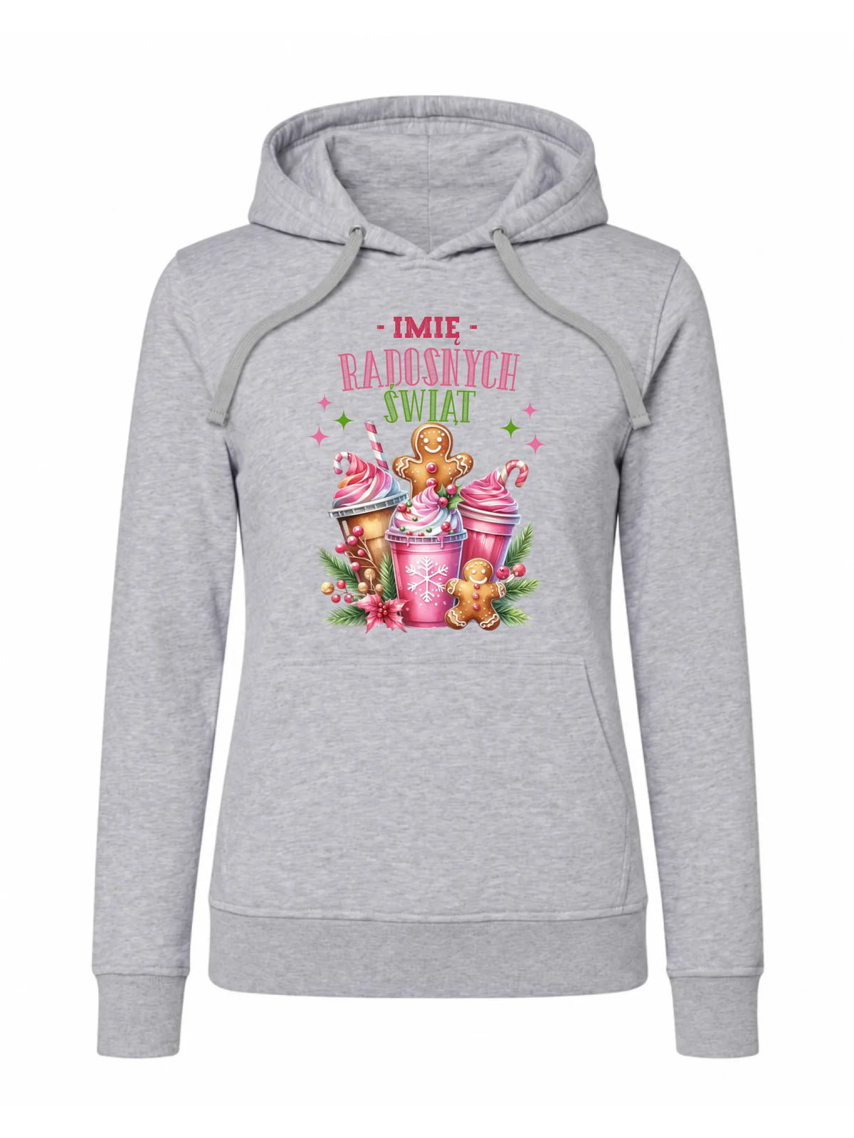 Bluza damska z kapturem świąteczna - Radosnych Świąt - personalizowana BN58