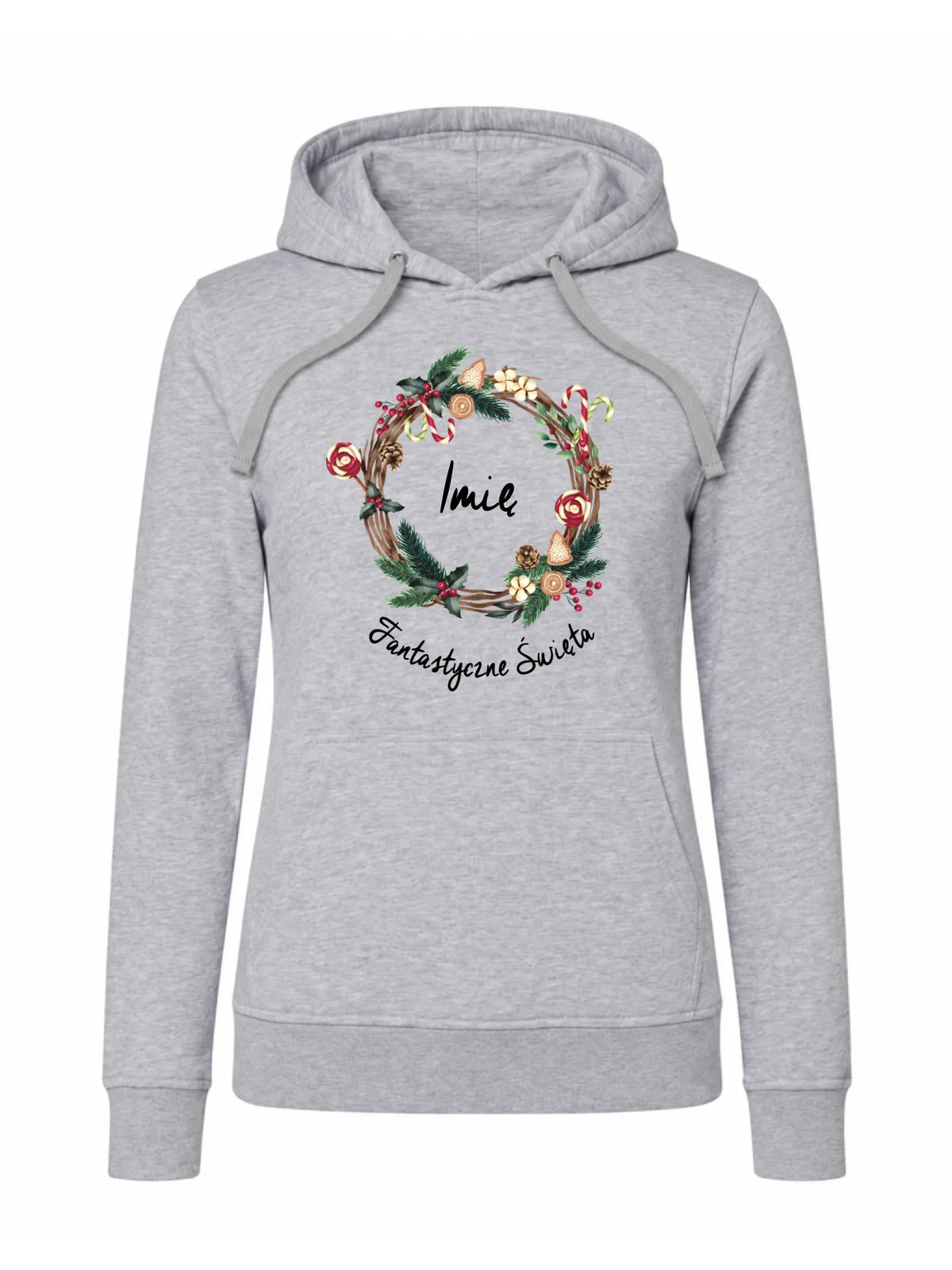 Bluza damska z kapturem świąteczna - Fantastyczne Święta - personalizowana BN14