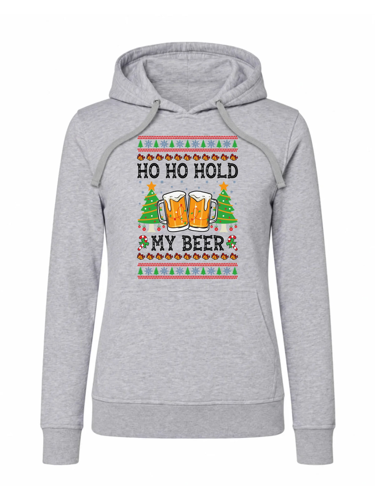 Bluza damska z kapturem świąteczna - Ho ho hold my beer BN131
