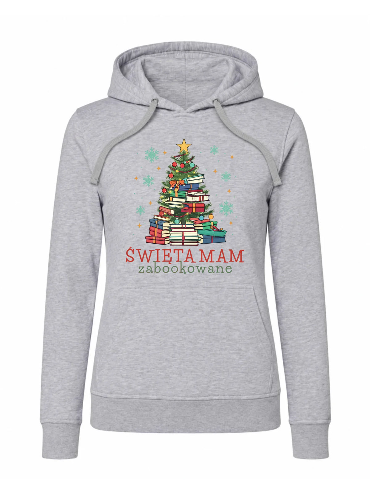 Bluza damska z kapturem świąteczna - Święta mam zabookowane BN05