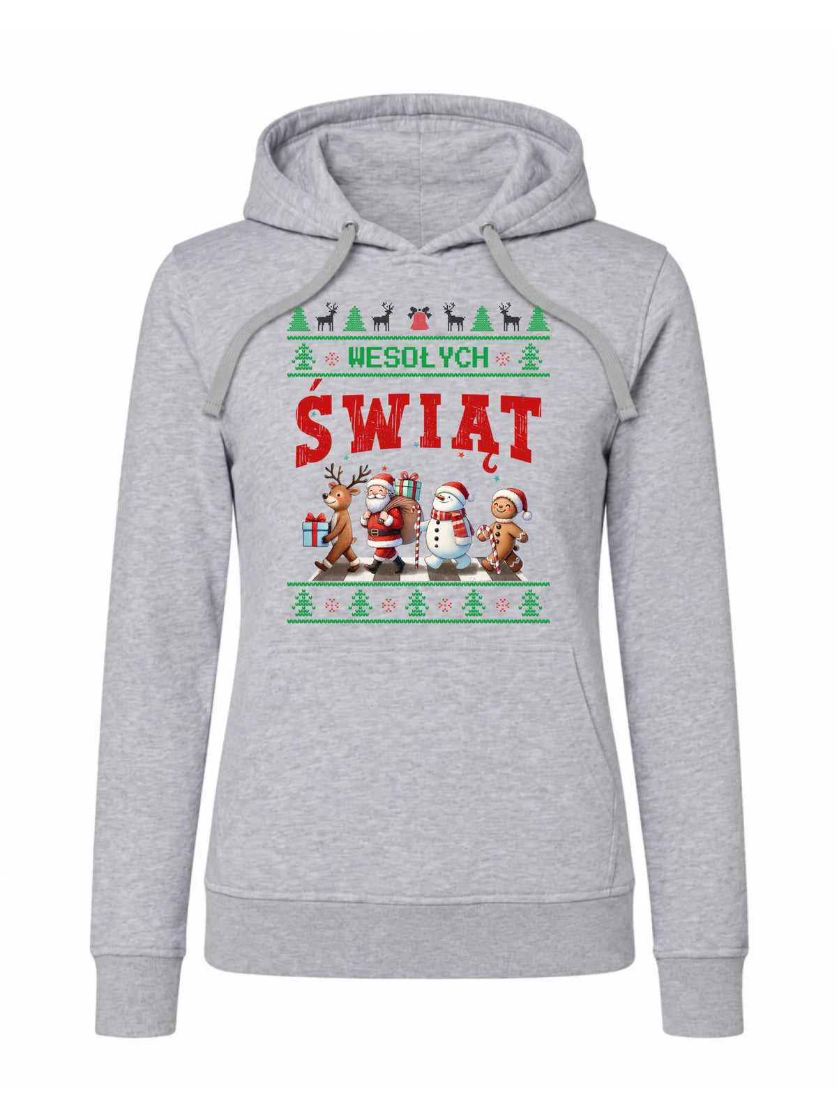 Bluza damska z kapturem świąteczna - Wesołych Świąt BN06