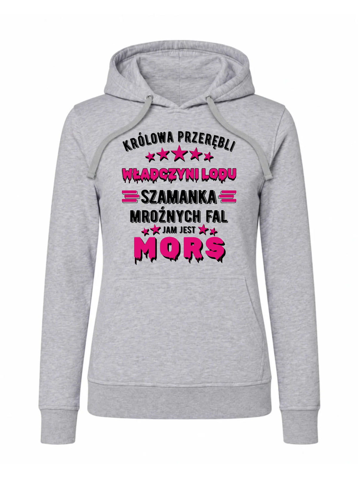 Bluza damska z kapturem - prezent dla morsa - Królowa przerębli Jam jest mors HM17