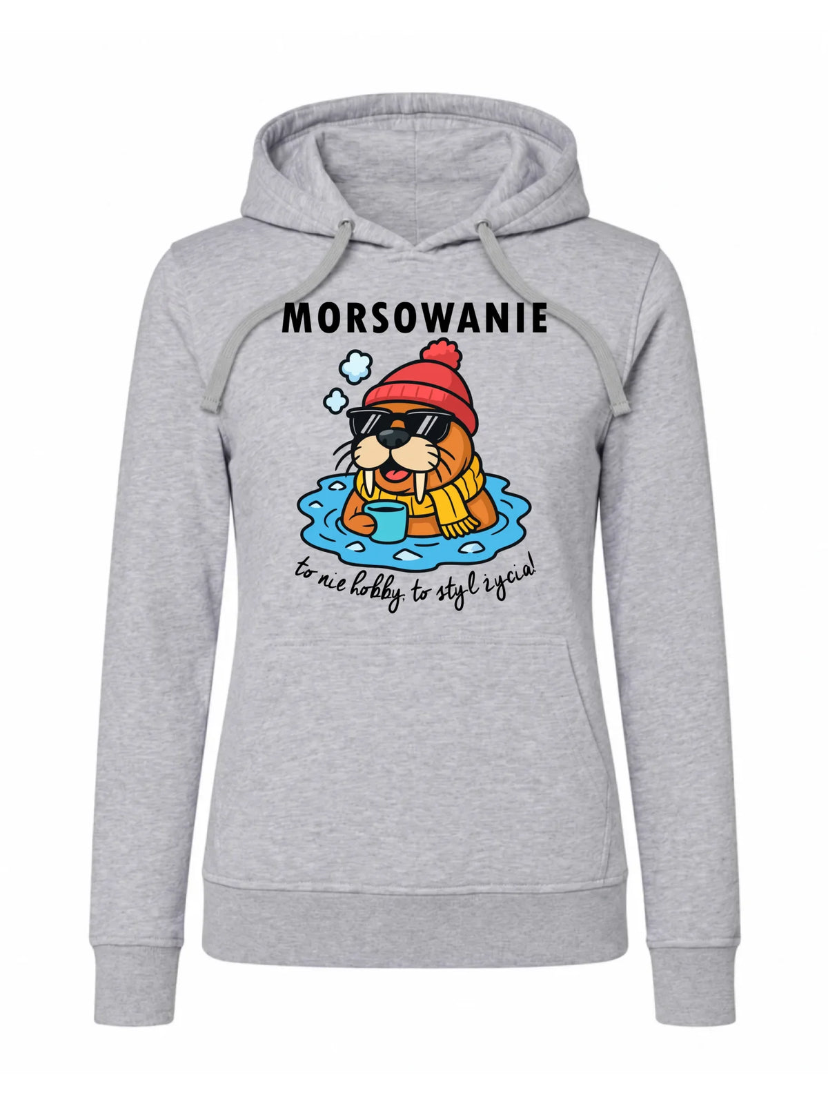 Bluza damska z kapturem - prezent dla morsa - Morsowanie to styl życia HM10