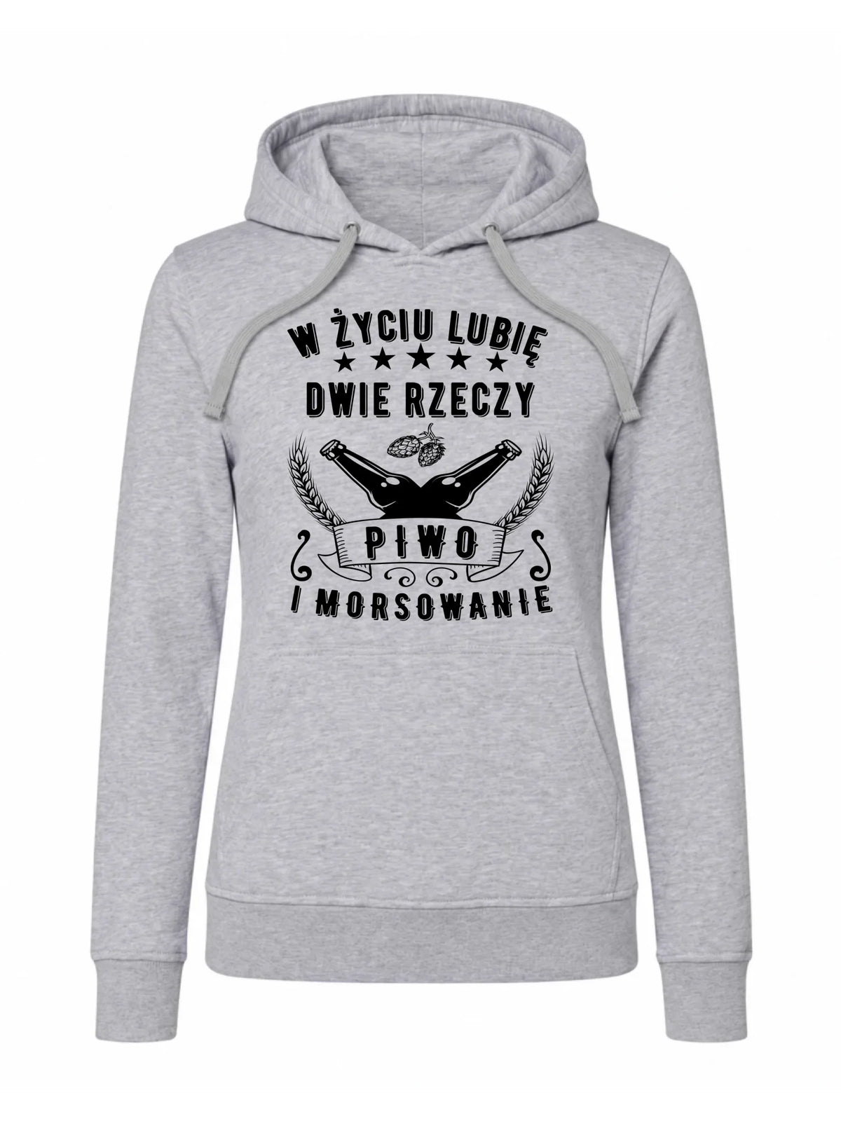 Bluza damska z kapturem - prezent dla morsa - Piwo i morsowanie - Mors HM09