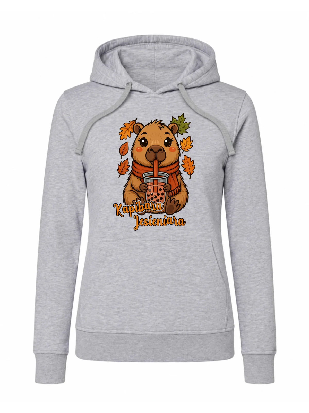 Bluza damska z kapturem jesienna - Kapibara Jesieniara JS19
