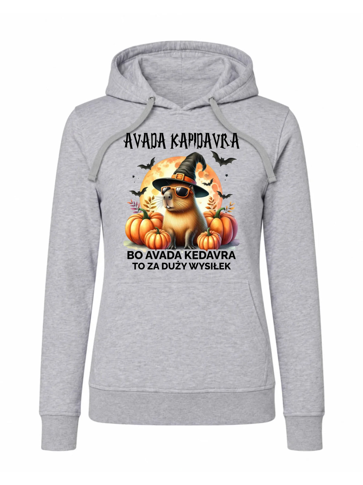 Bluza damska z kapturem halloweenowa - Kapibara - Avada Kapidavra HL21