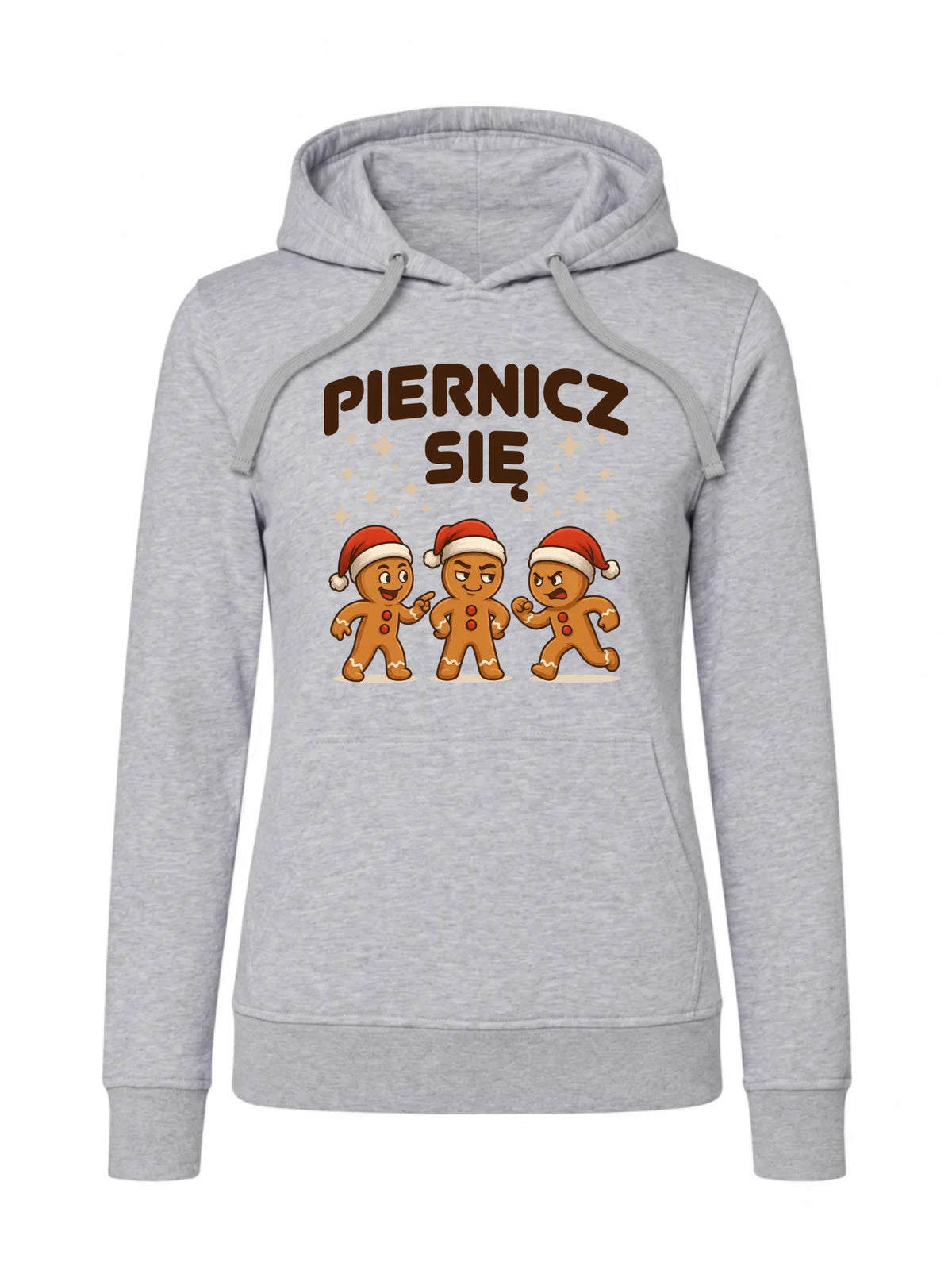 Bluza damska z kapturem świąteczna - Piernicz się BN149