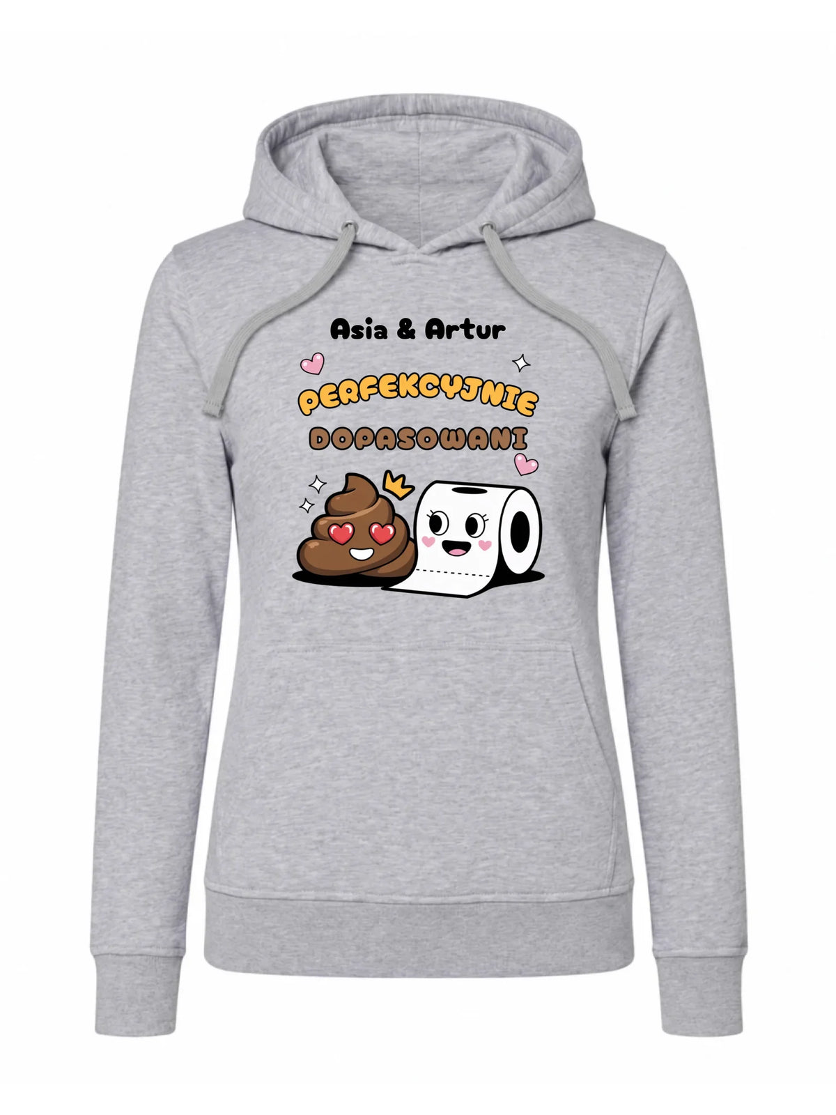 Bluza damska z kapturem - Perfekcyjnie dopasowani - personalizowana W81