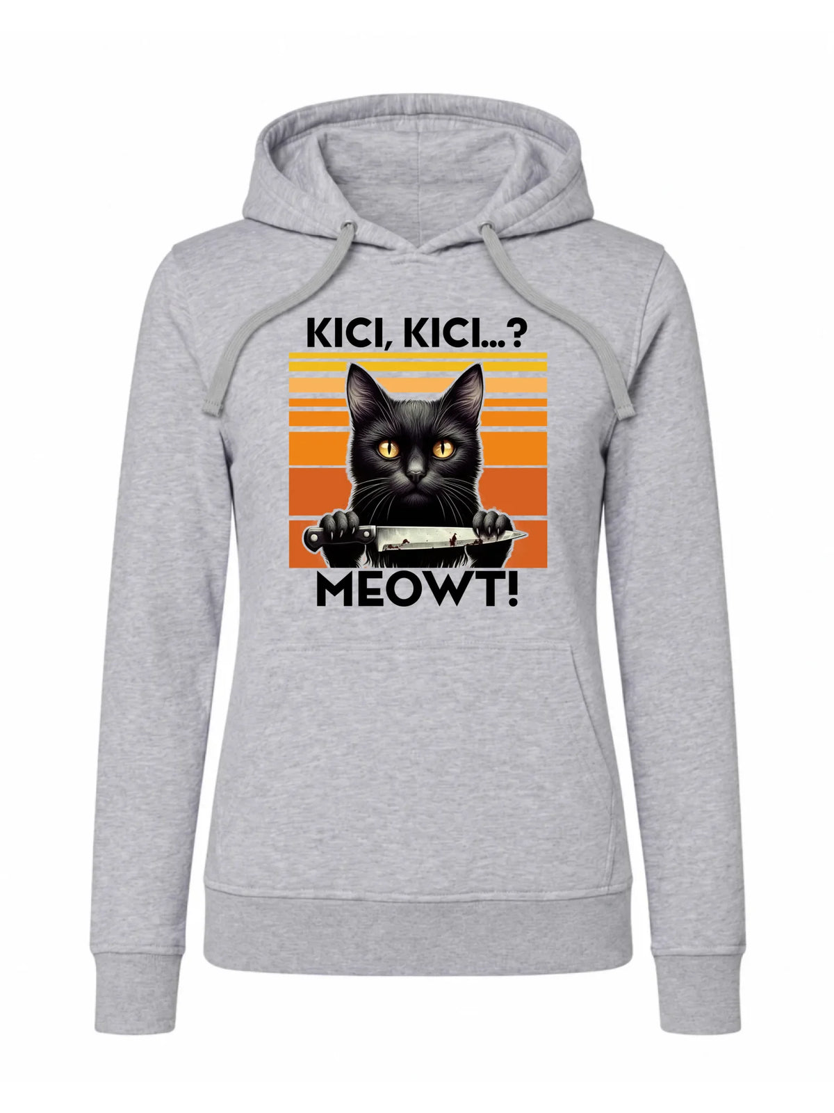 Bluza damska - Kot z nożem - Kici, kici... MEOWT! HL17