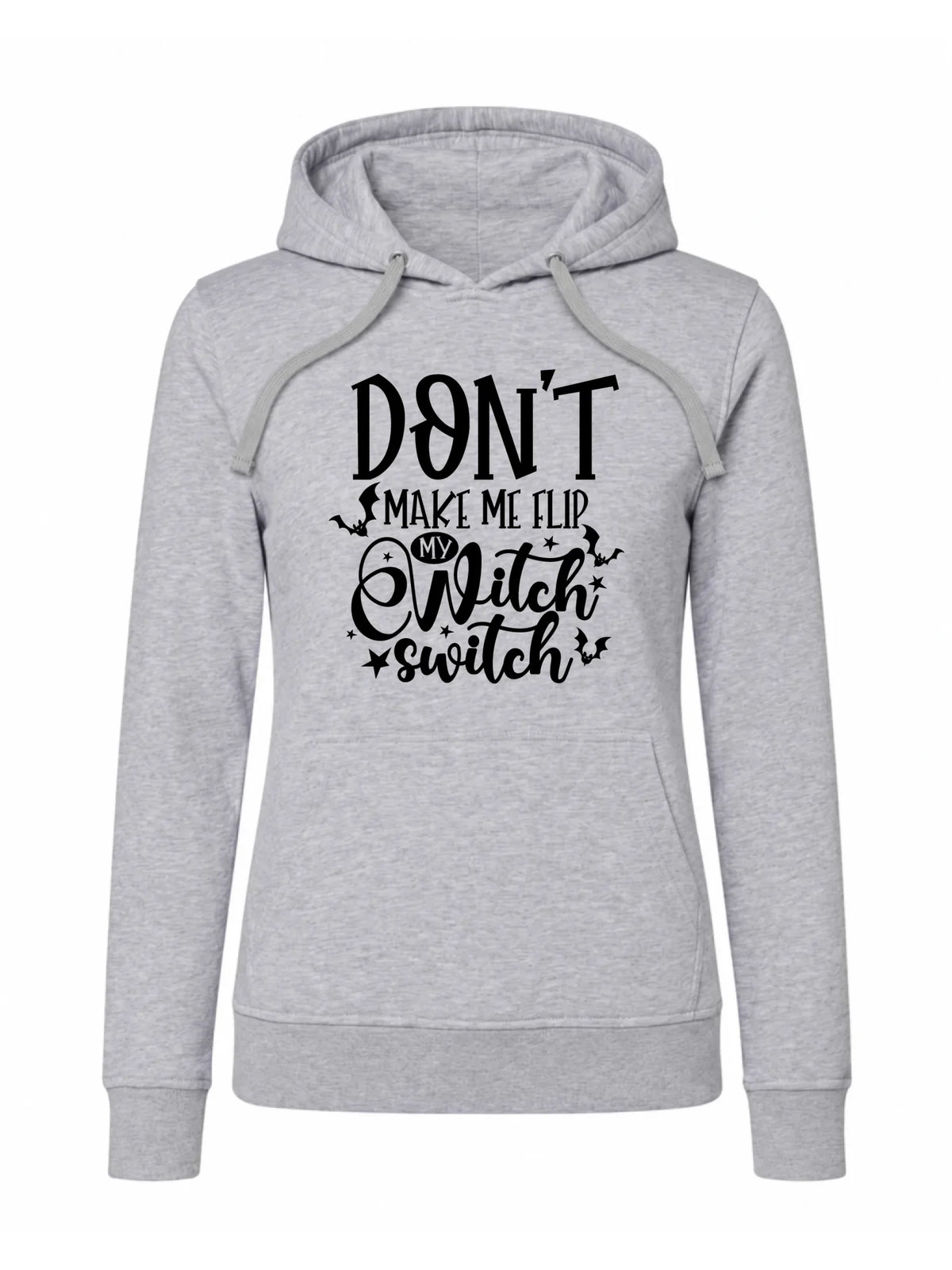 Bluza damska z kapturem na Halloween - Don't make me flip my witch switch - śmieszna HL11