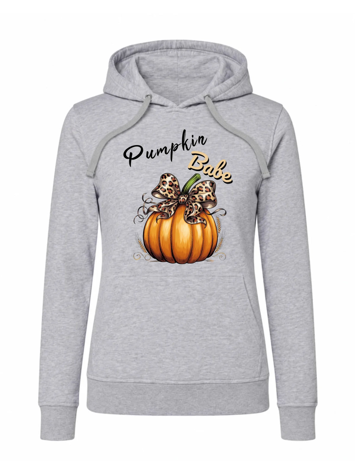 Bluza damska z kapturem jesienna - Pumpkin Babe - dla miłośniczki dyni JS33