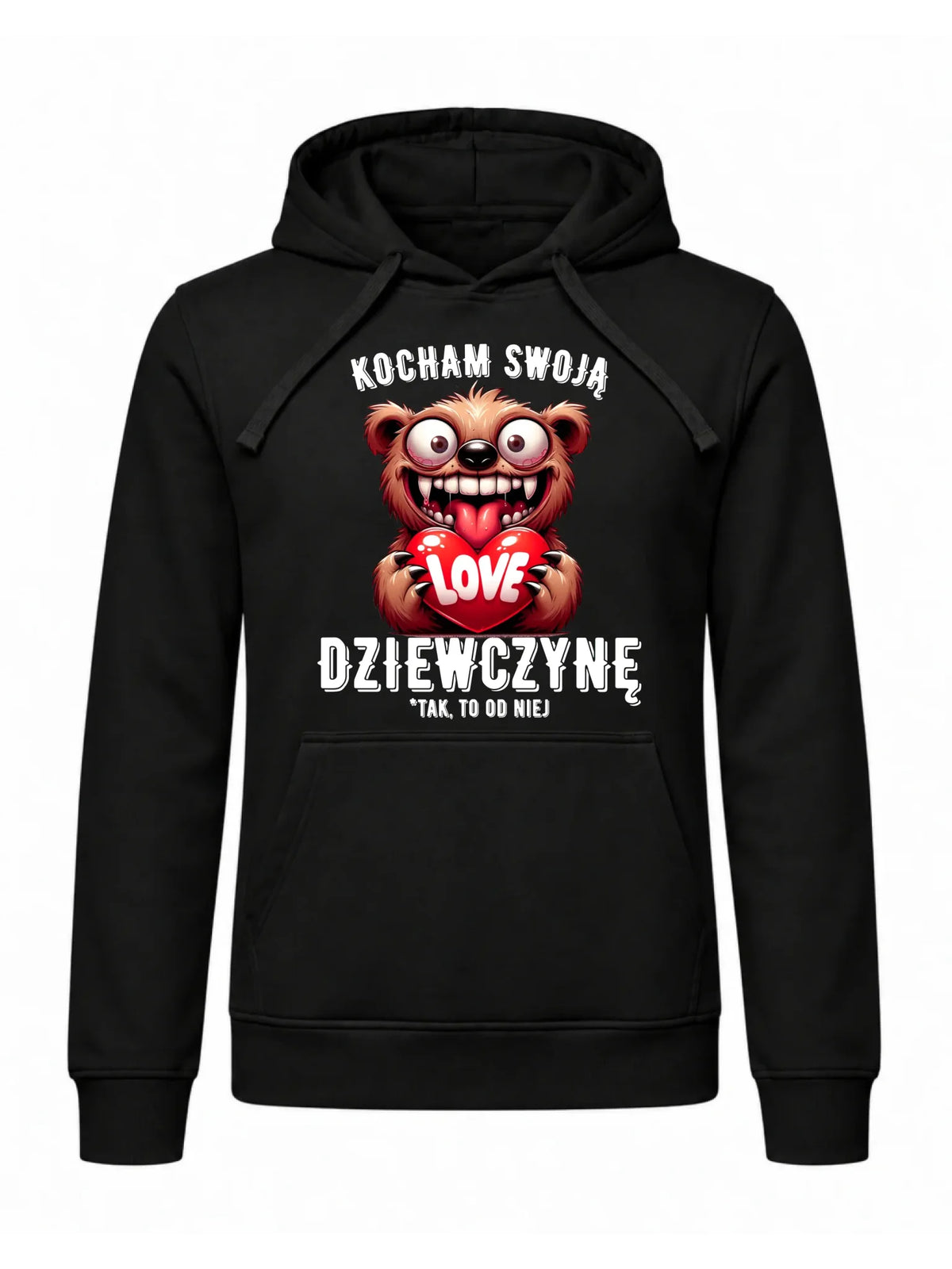 Bluza męska z kapturem dla chłopaka - Kocham swoją dziewczynę W30