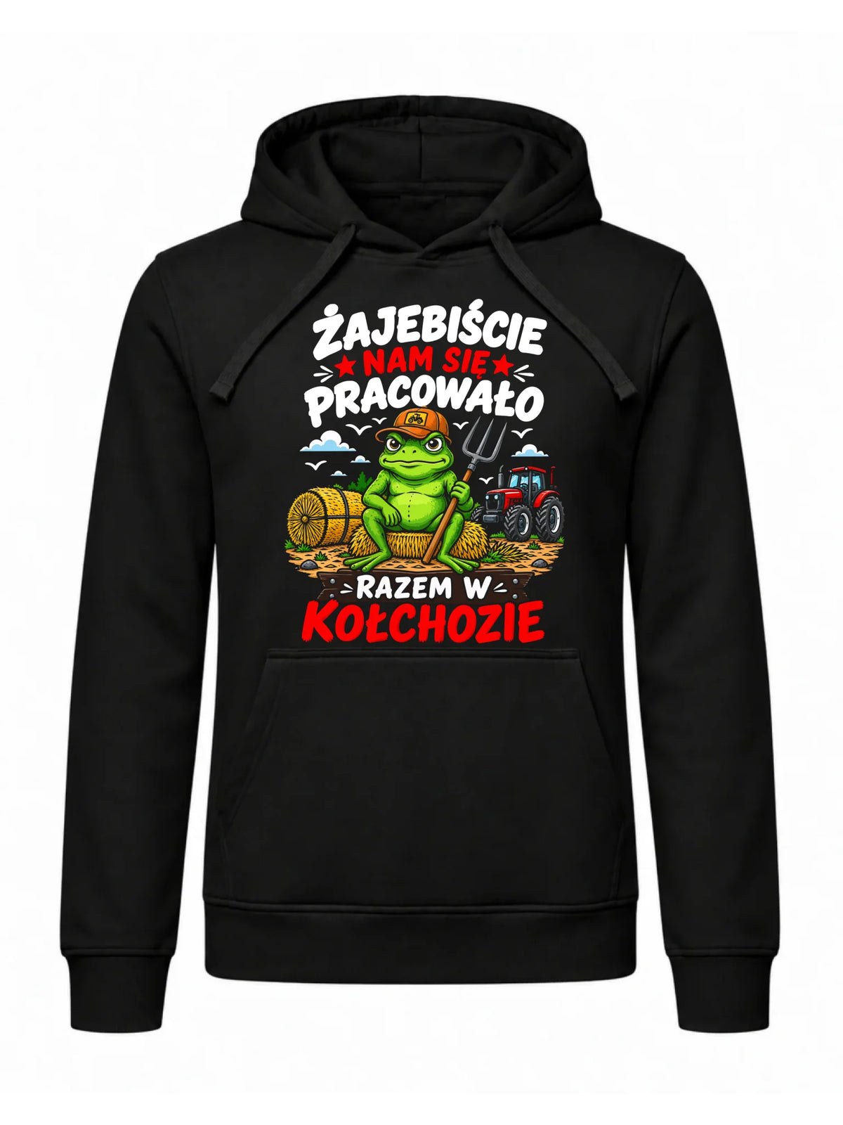 Bluza męska z kapturem na odejście z pracy - Razem w kołchozie