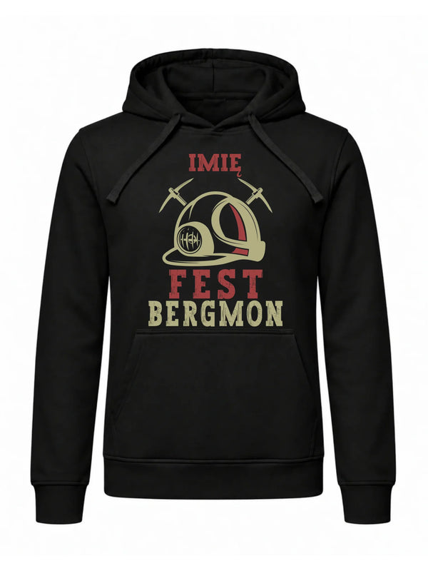 Bluza męska z kapturem i imieniem dla górnika - Fest Bergmon