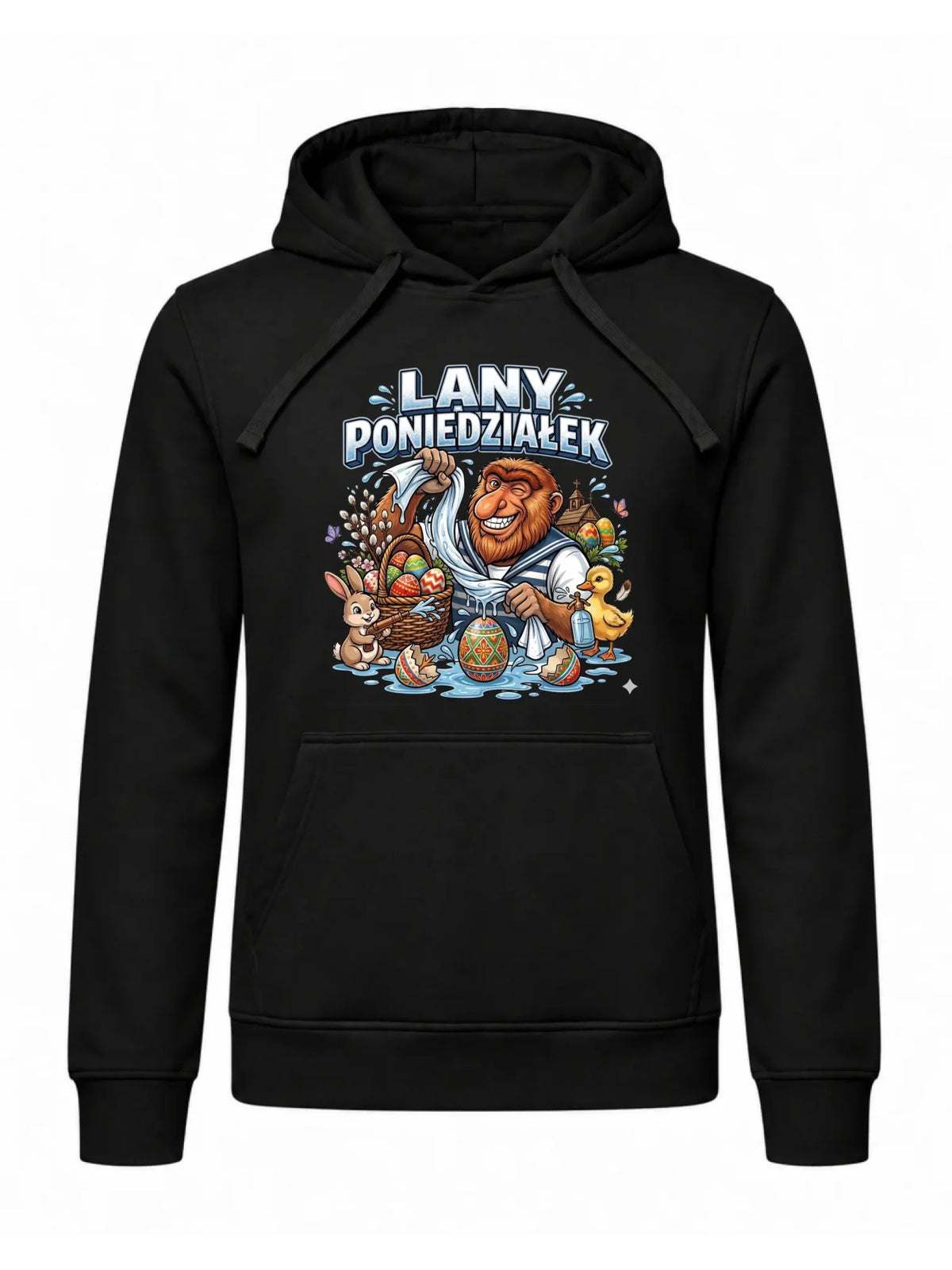 Bluza męska z kapturem wielkanocna - Lany poniedziałek Janusz Nosacz WN38