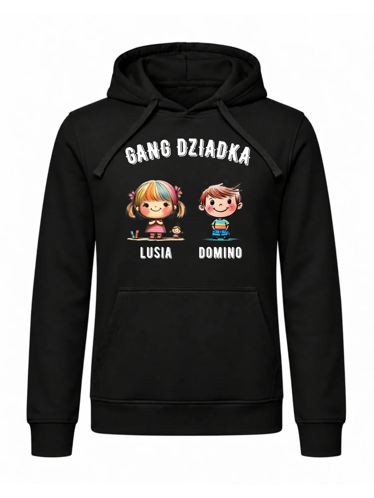 Bluza z kapturem dla dziadka - Gang Dziadka imiona wnuków 2-6 - personalizowana D18
