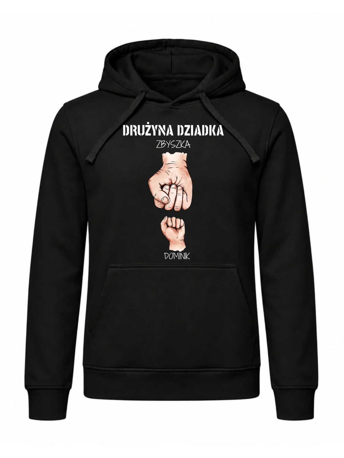 Bluza z kapturem dla dziadka - Drużyna dziadka 1-6 imion wnuków - personalizowana D07
