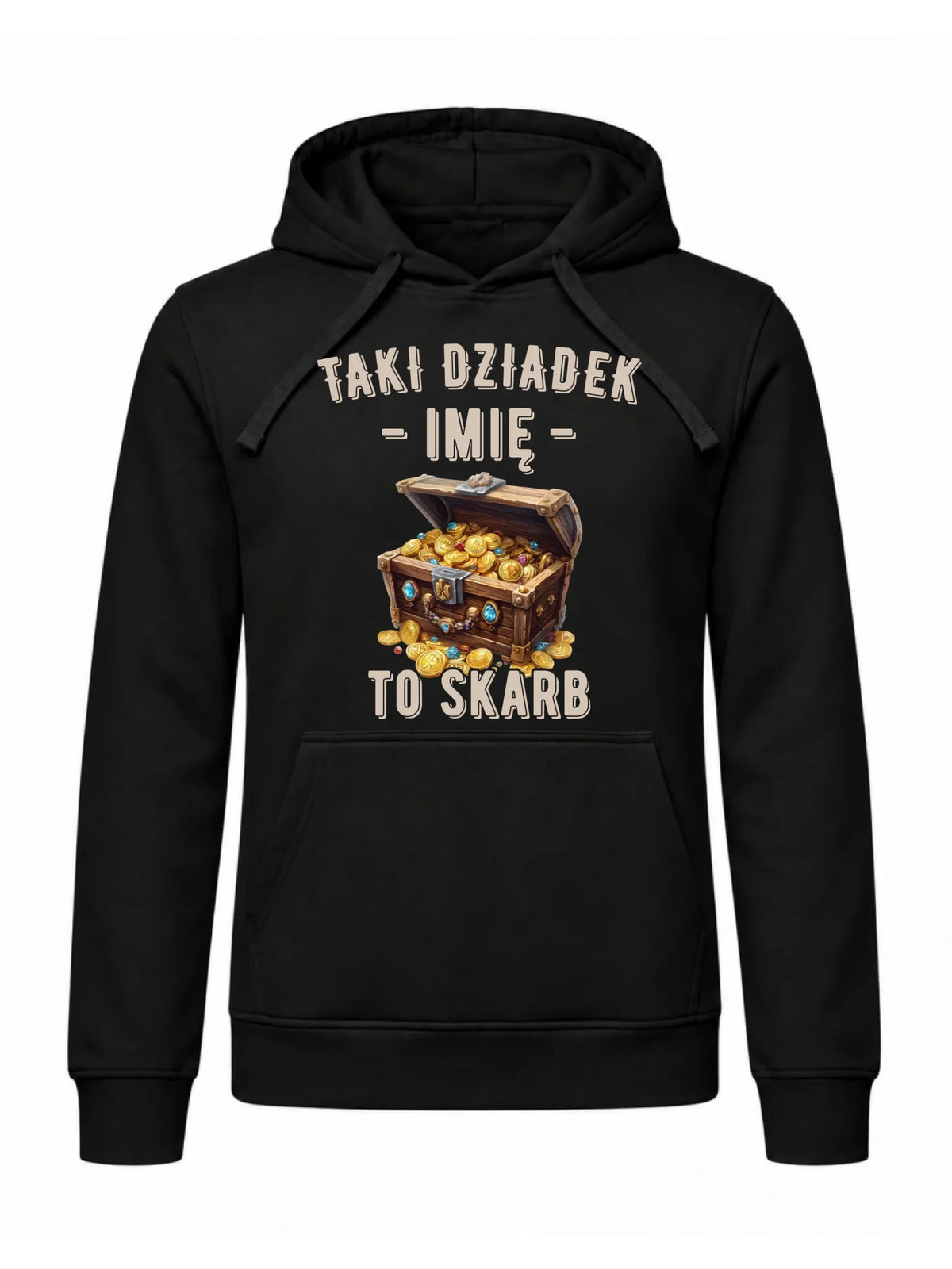 Bluza z kapturem dla dziadka - Taki dziadek to skarb - personalizowana D19