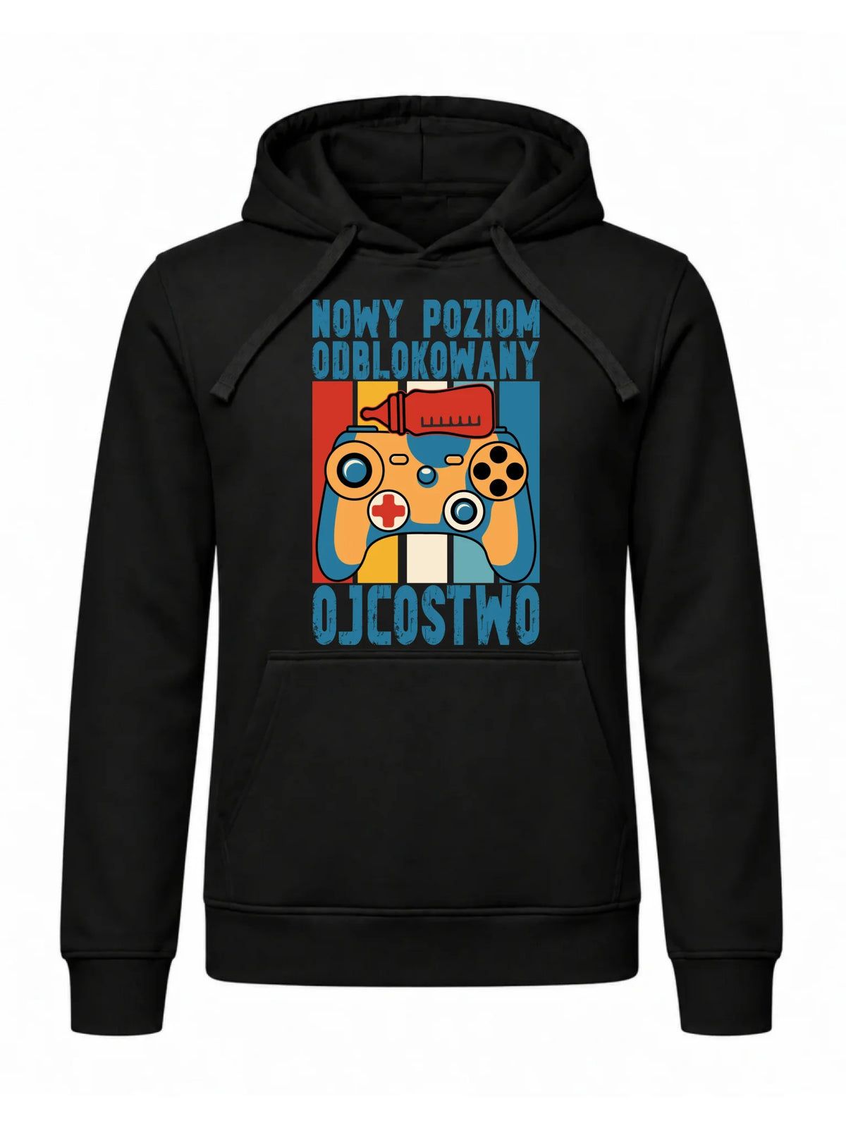 Bluza z kapturem dla młodego taty gamera - Nowy poziom odblokowany DT24