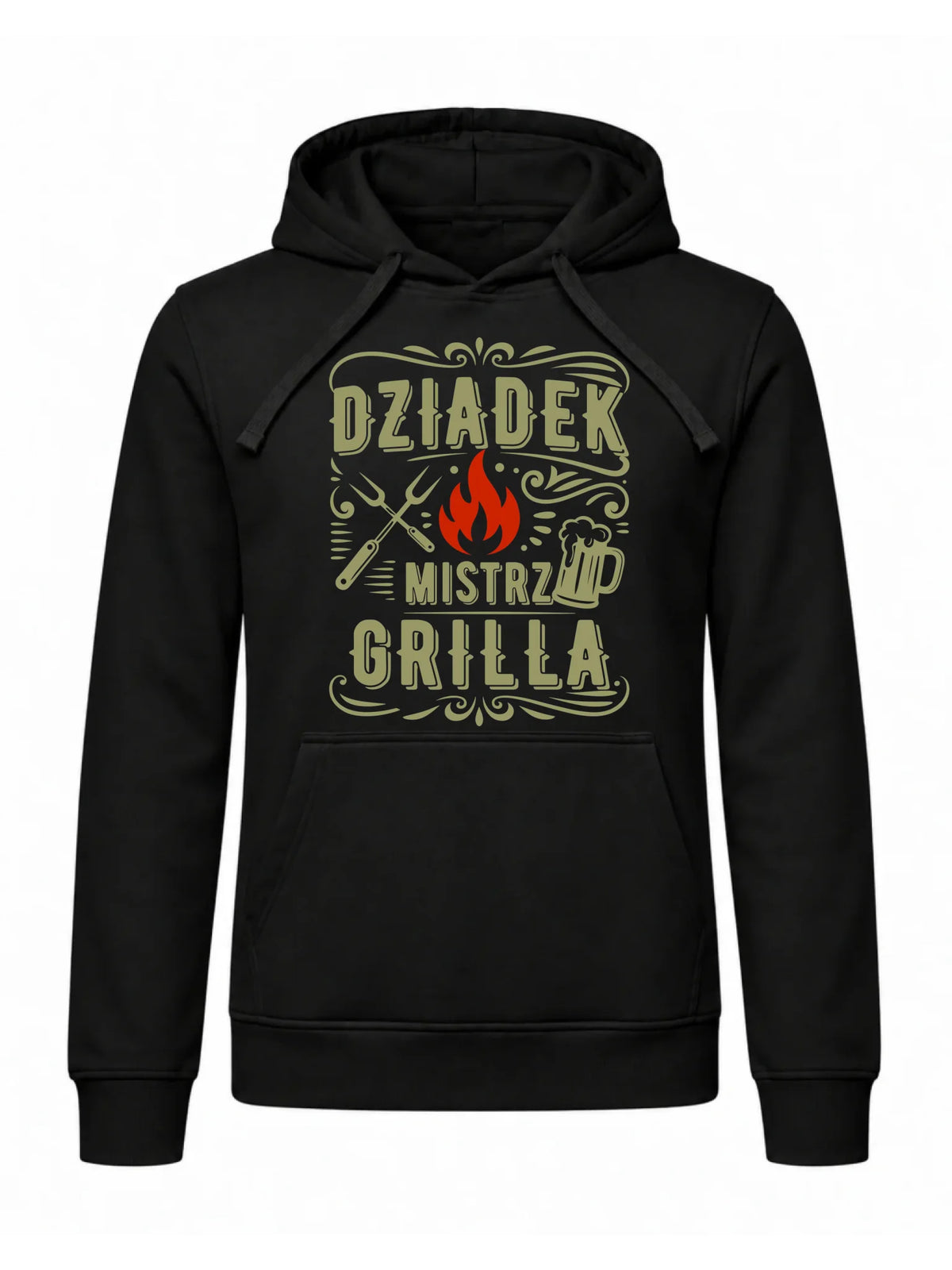 Bluza z kapturem dla dziadka - Dziadek mistrz grilla D33