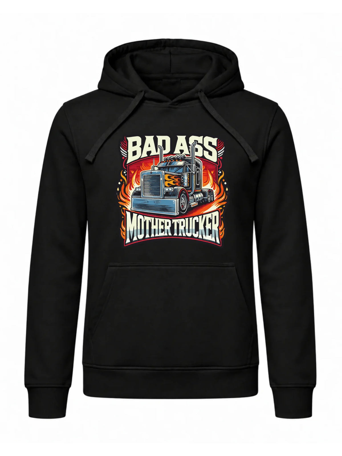 Bluza męska z kapturem dla kierowcy tira - Badass Mother Trucker ZKT04