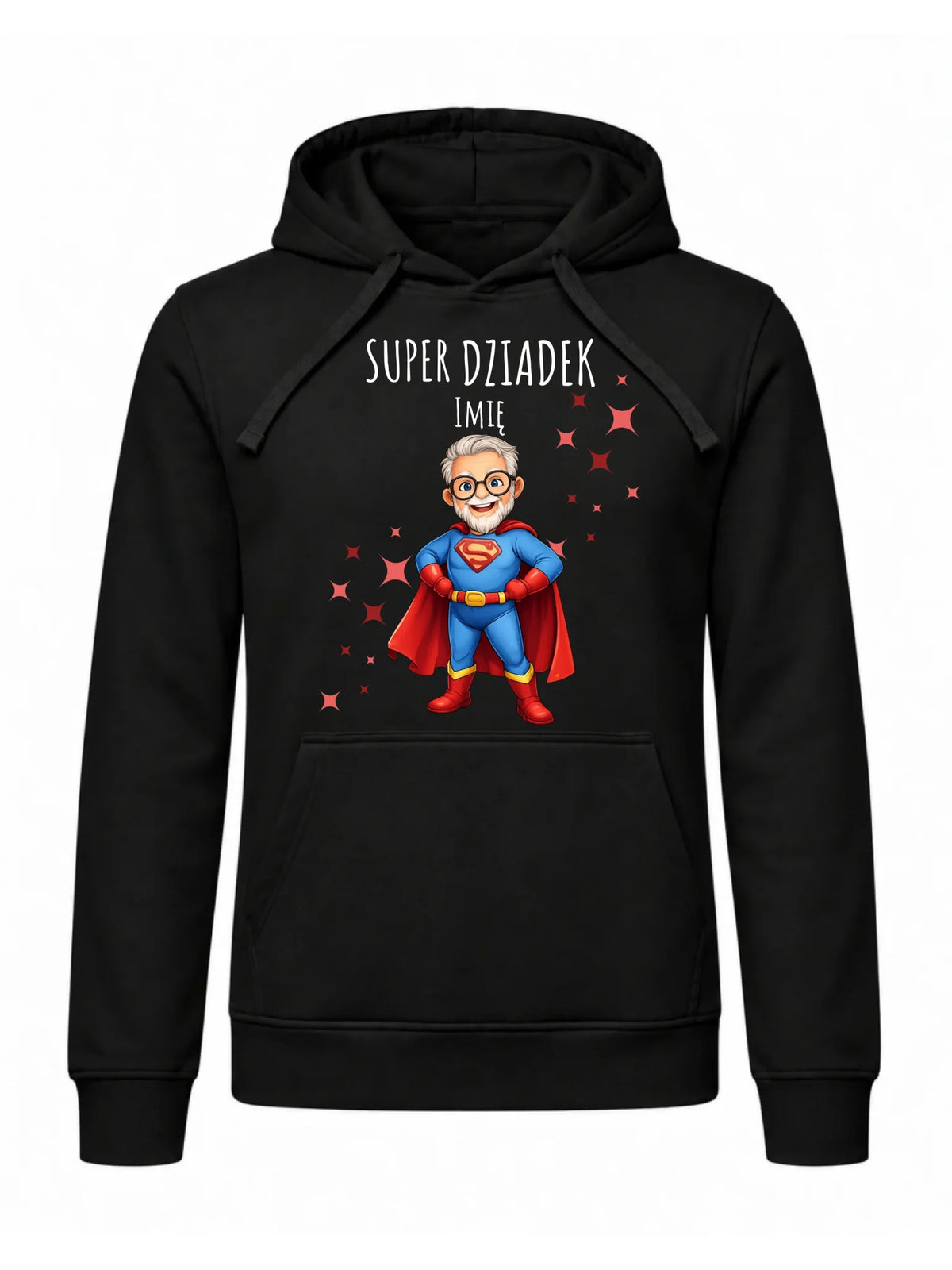 Bluza z kapturem dla dziadka - Super Dziadek - personalizowana D02