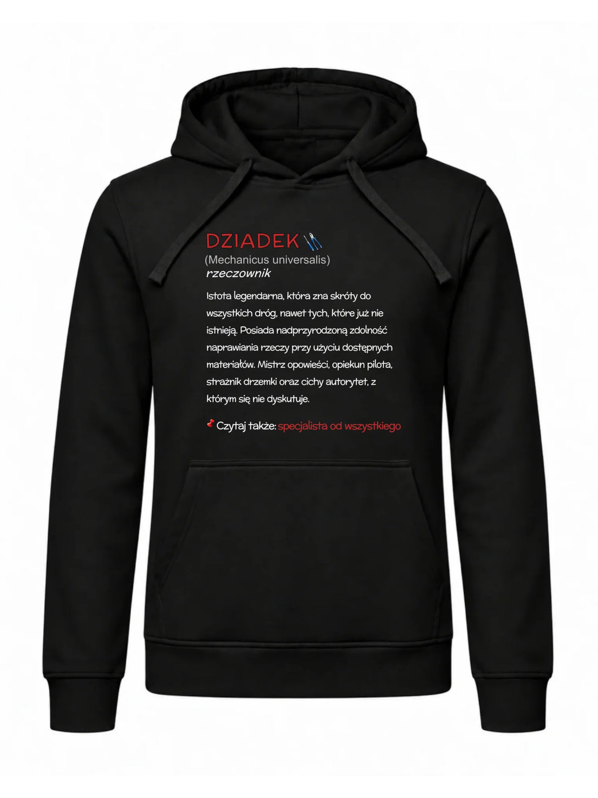Bluza z kapturem dla dziadka - Dziadek śmieszna definicja D43
