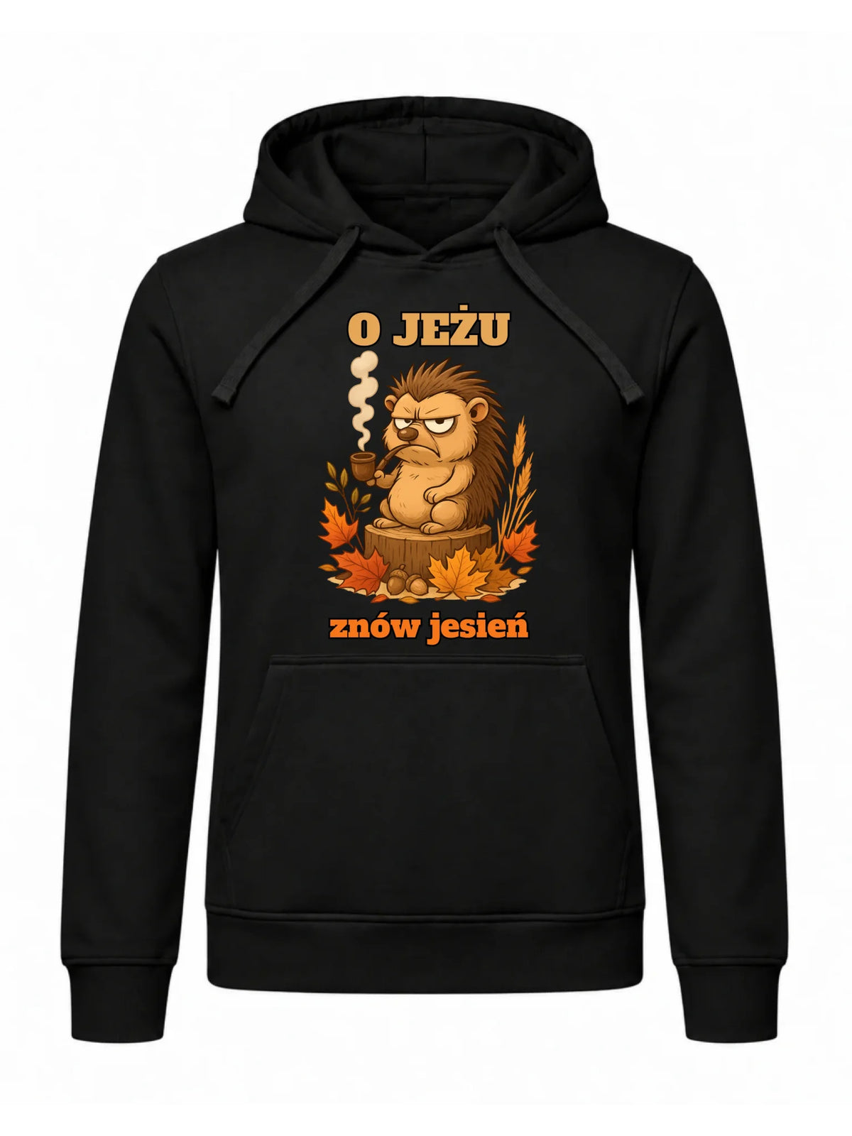 Bluza męska z kapturem jesienna - O jeżu znów jesień JS20