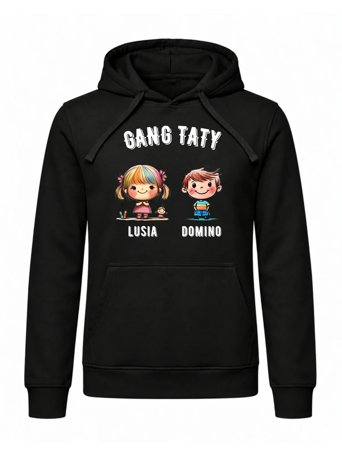 Bluza z kapturem dla taty z imionami dzieci - Gang taty - personalizowana DT09