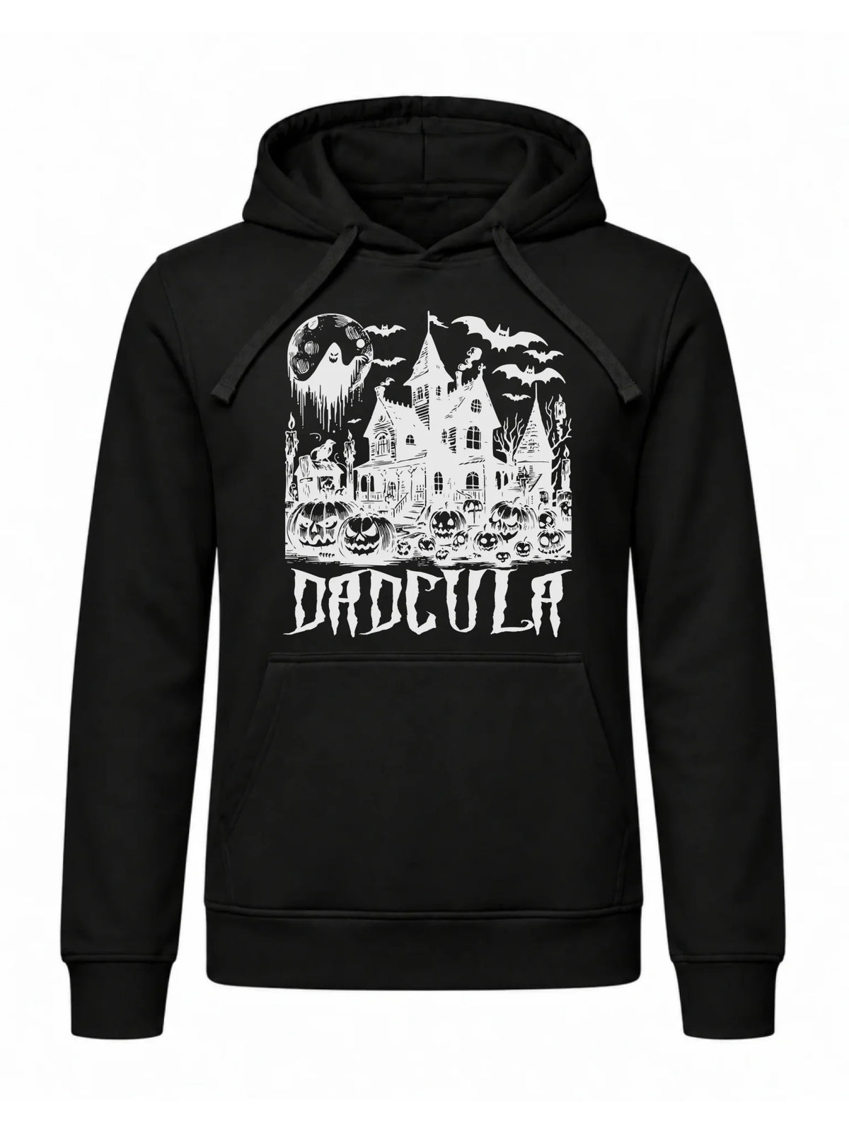 Bluza męska z kapturem na Halloween dla taty -  Upiorny dom - Dadcula HL19