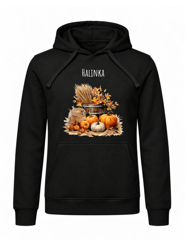 Bluza męska z kapturem jesienna z imieniem - Harvest Vibes