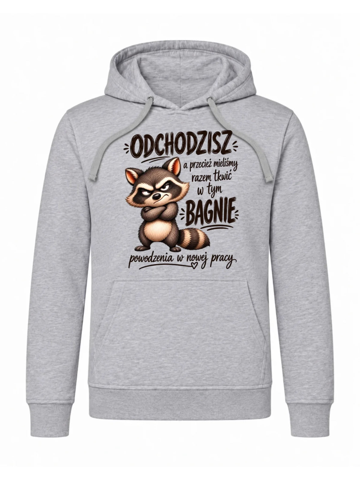 Bluza męska z kapturem na odejście z pracy - Razem w tym bagnie
