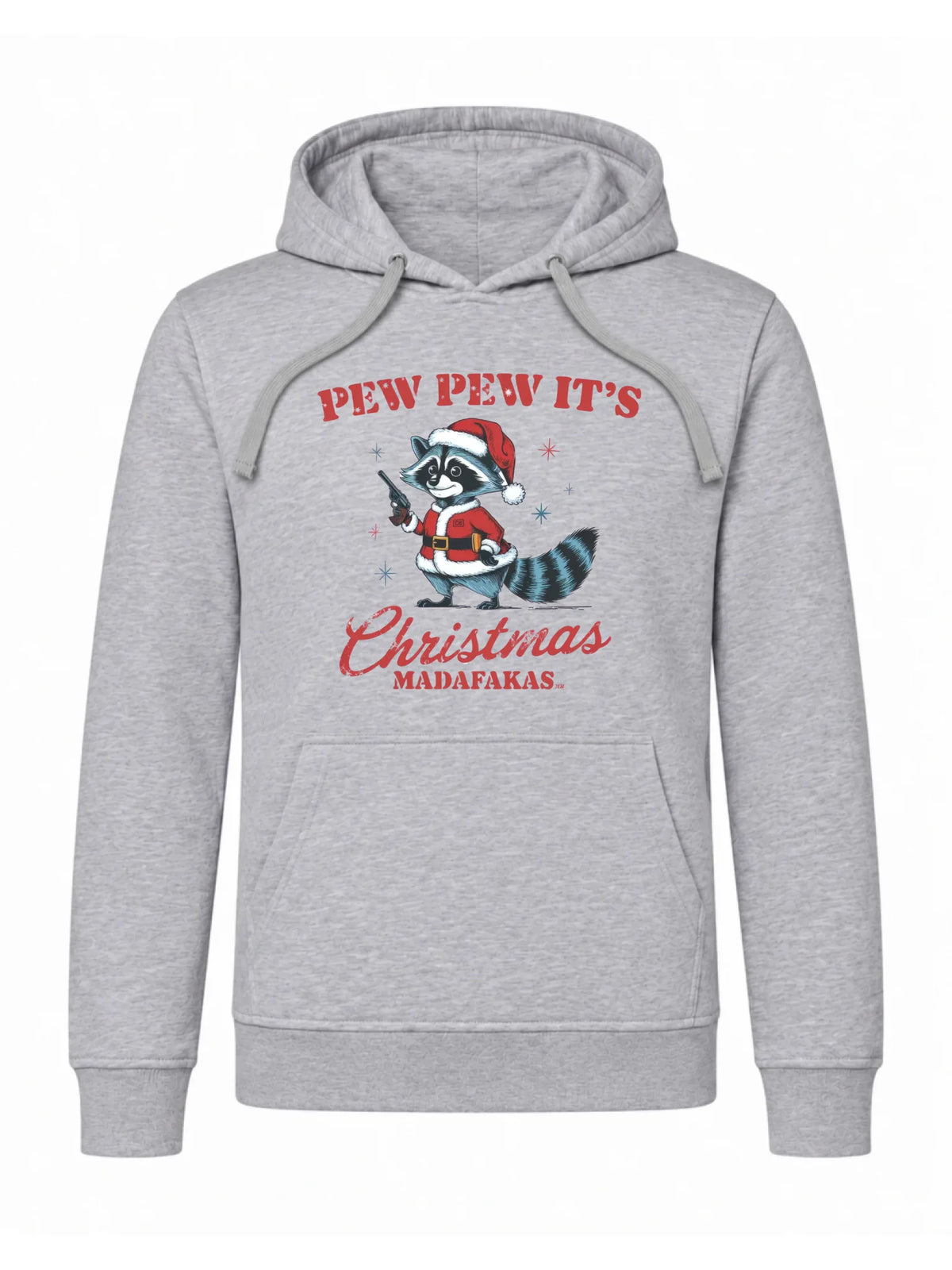 Bluza męska z kapturem świąteczna - Pew pew it's Christmas BN60