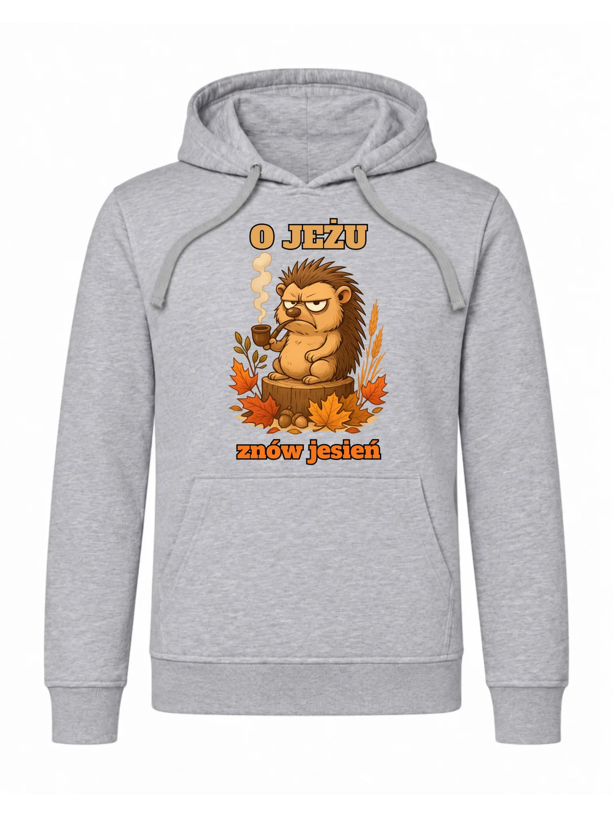 Bluza męska z kapturem jesienna - O jeżu znów jesień JS20